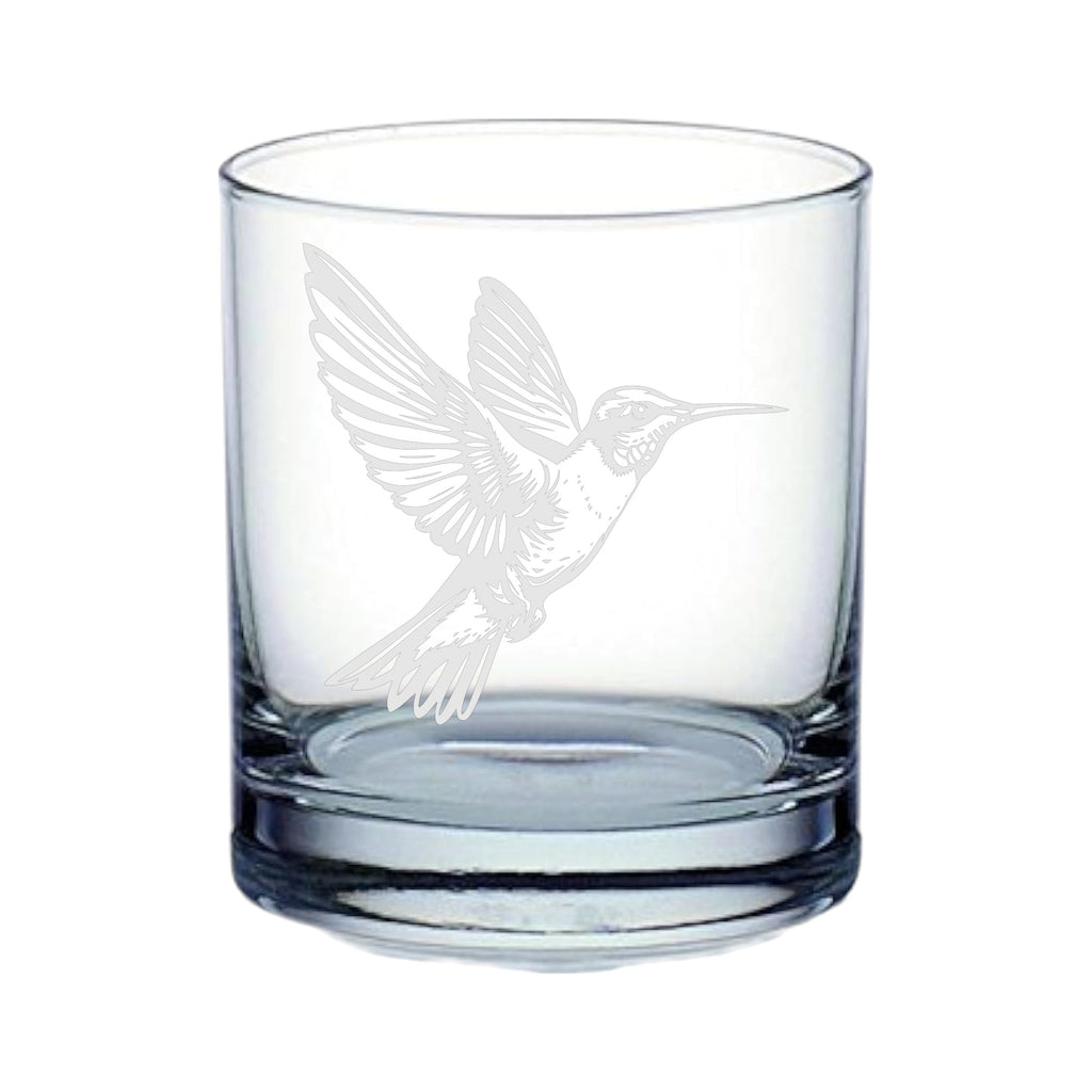 Rocks Glass - Hummingbird - Double Old Fashioned - 10oz