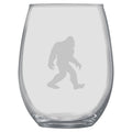 15oz Stemless Wine Glass -  Bigfoot Sasquatch