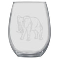15oz Stemless Wine Glass -  Elephant