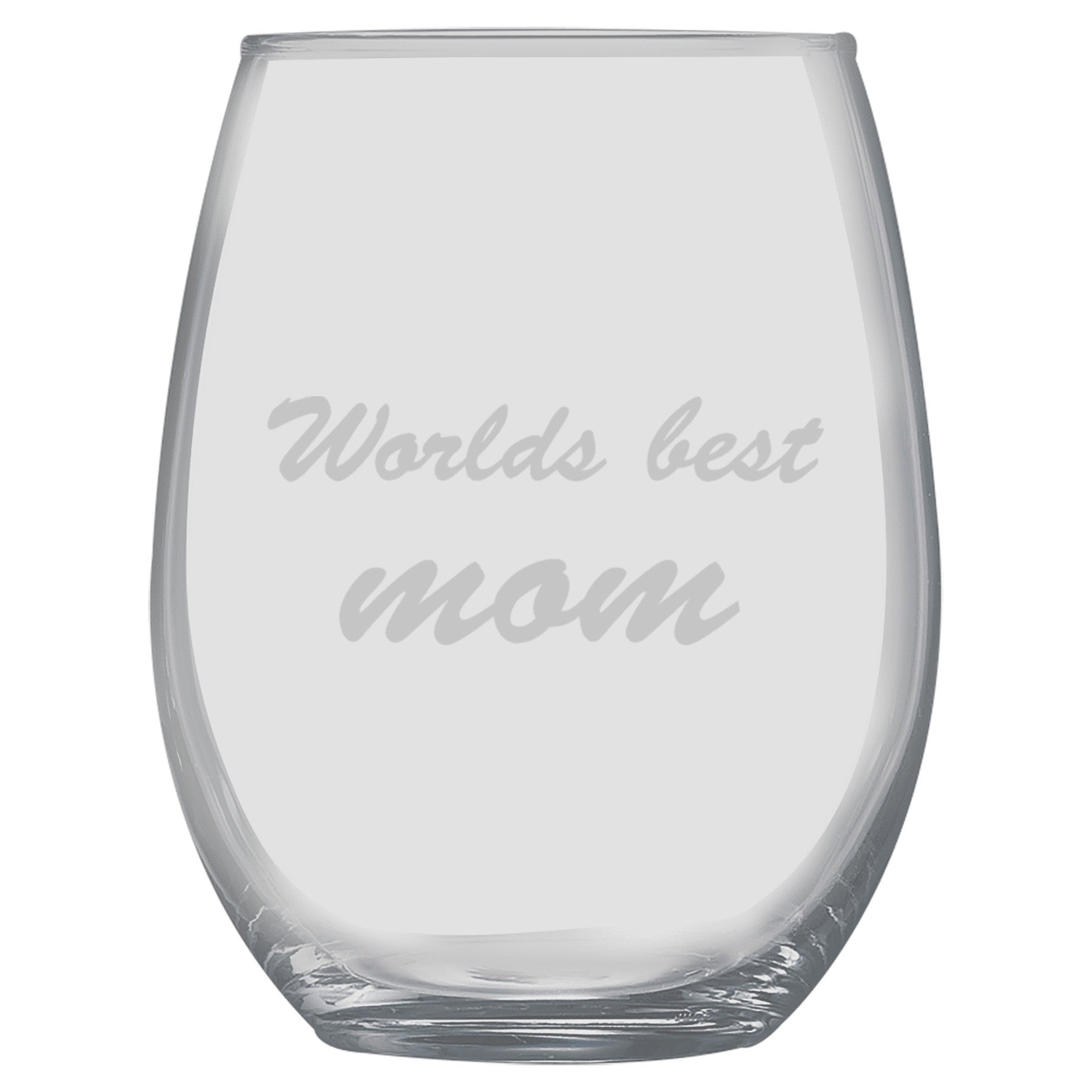 15oz Stemless Wine Glass - Worlds best Mom