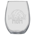 15oz Stemless Wine Glass - VolleyBall Mom