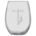 15oz Stemless Wine Glass -  Lineman