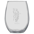 15oz Stemless Wine Glass -  Asclepius God of Healing
