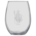15oz Stemless Wine Glass -   Hades God of the Underworld