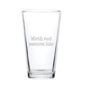16oz Beer Mug - Worlds most awesome sister