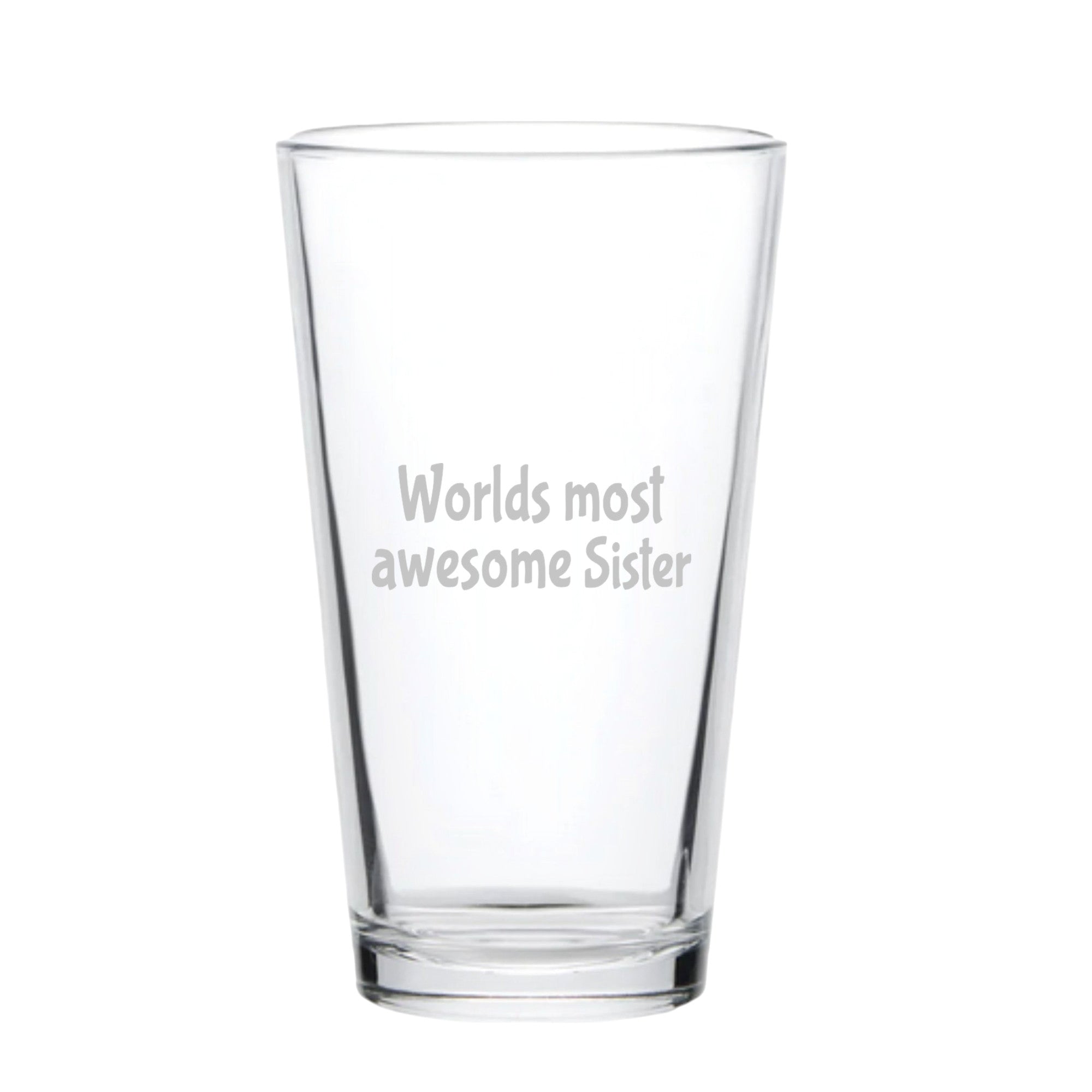 16oz Beer Mug - Worlds most awesome sister