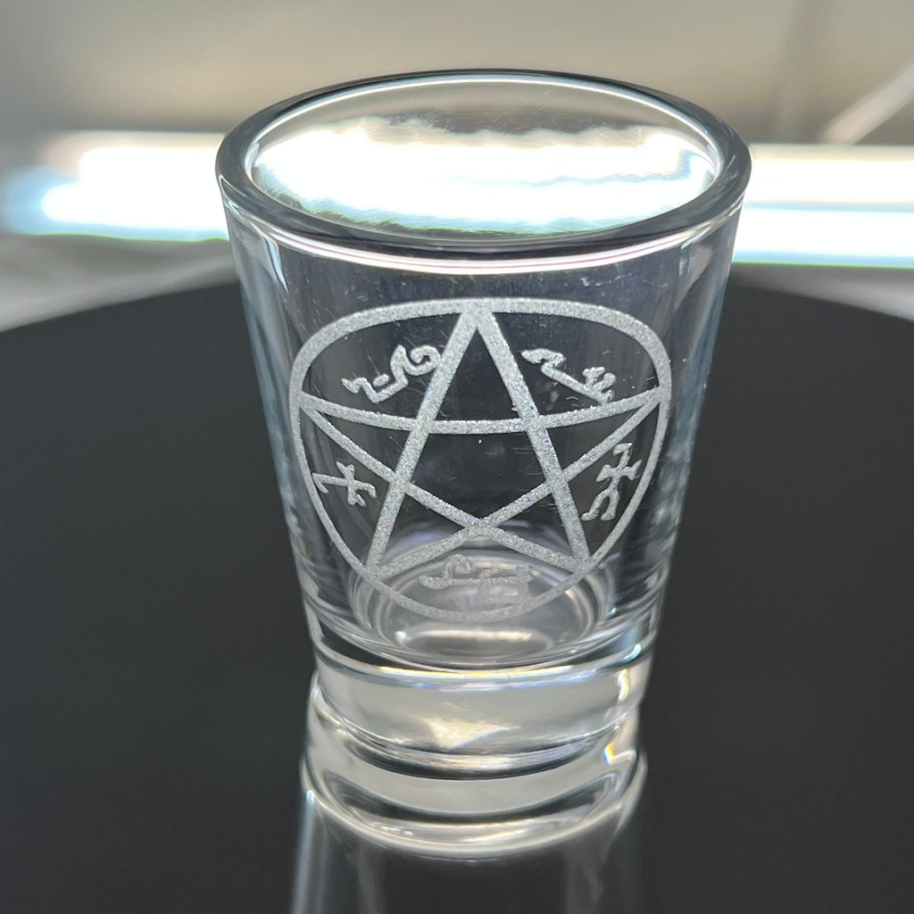 2oz Demon Trap Shotglass LASER