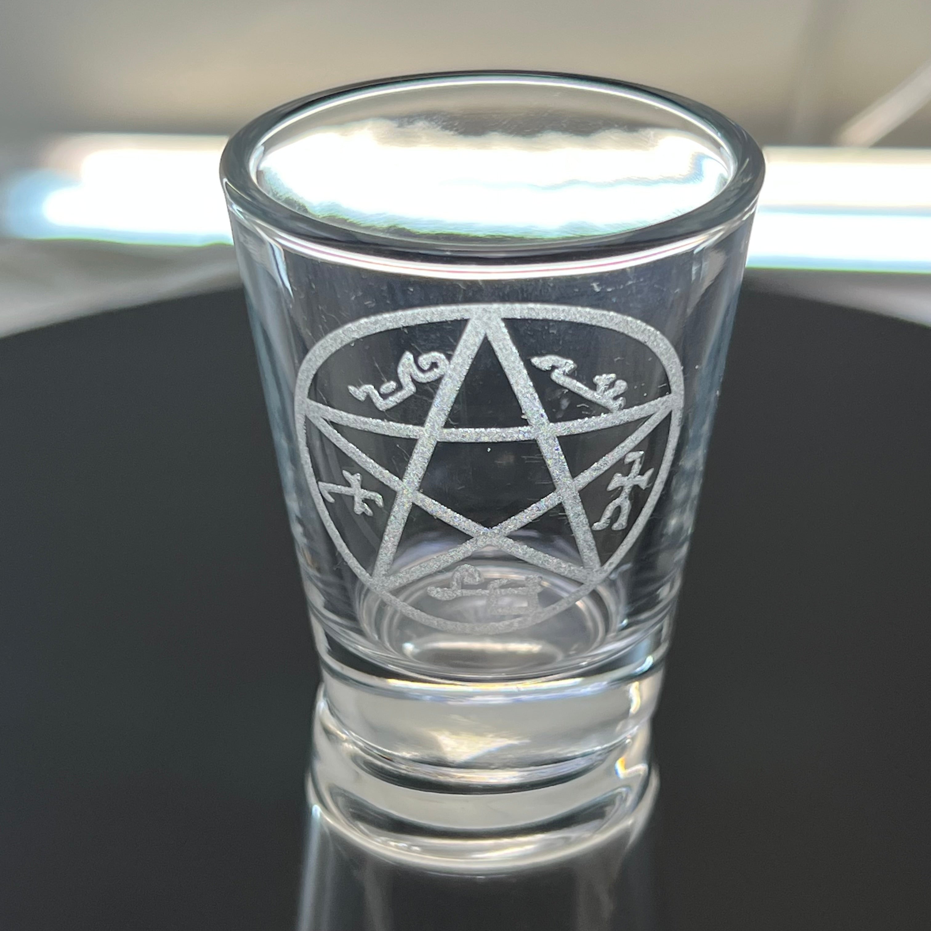 2oz Demon Trap Shotglass LASER