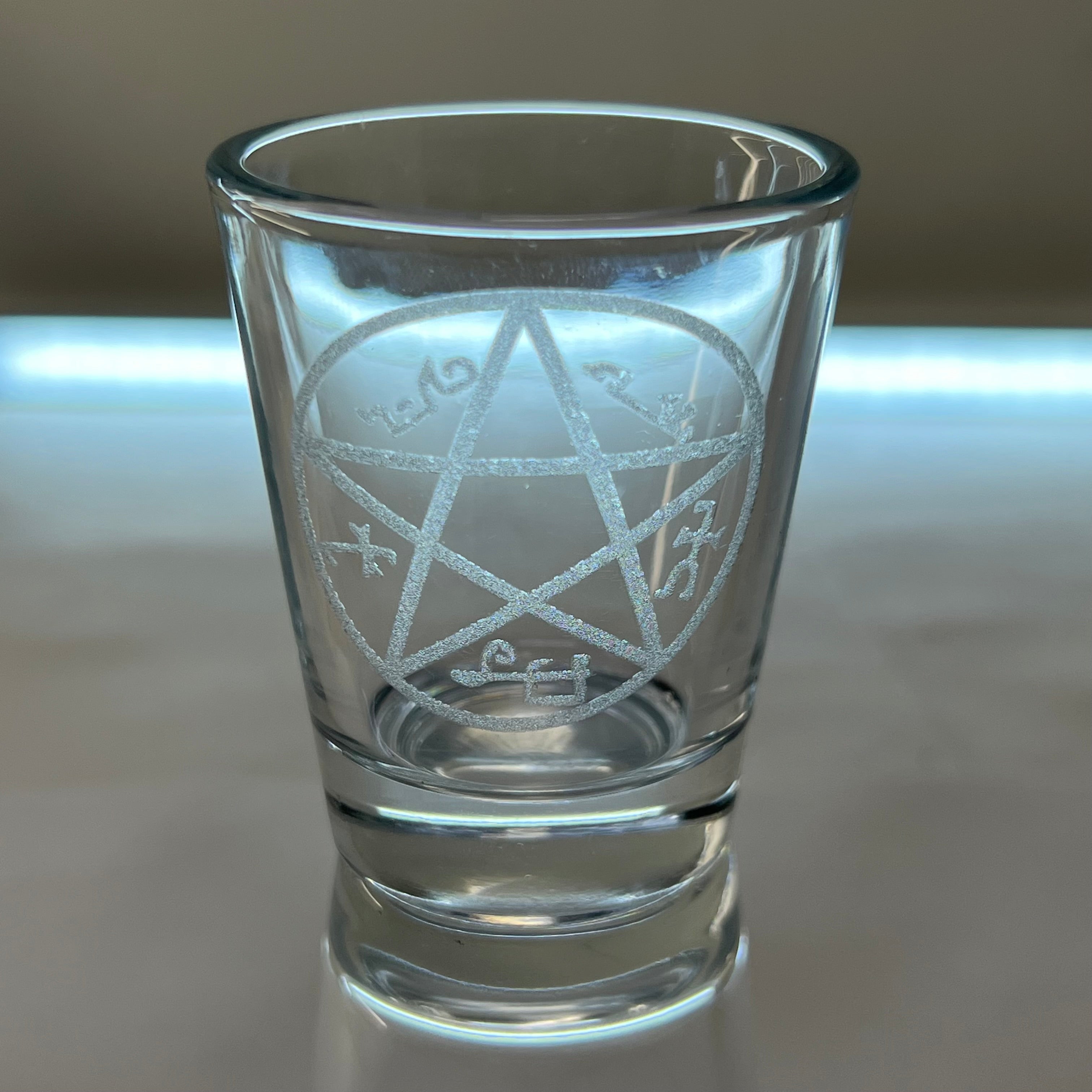 2oz Demon Trap Shotglass LASER