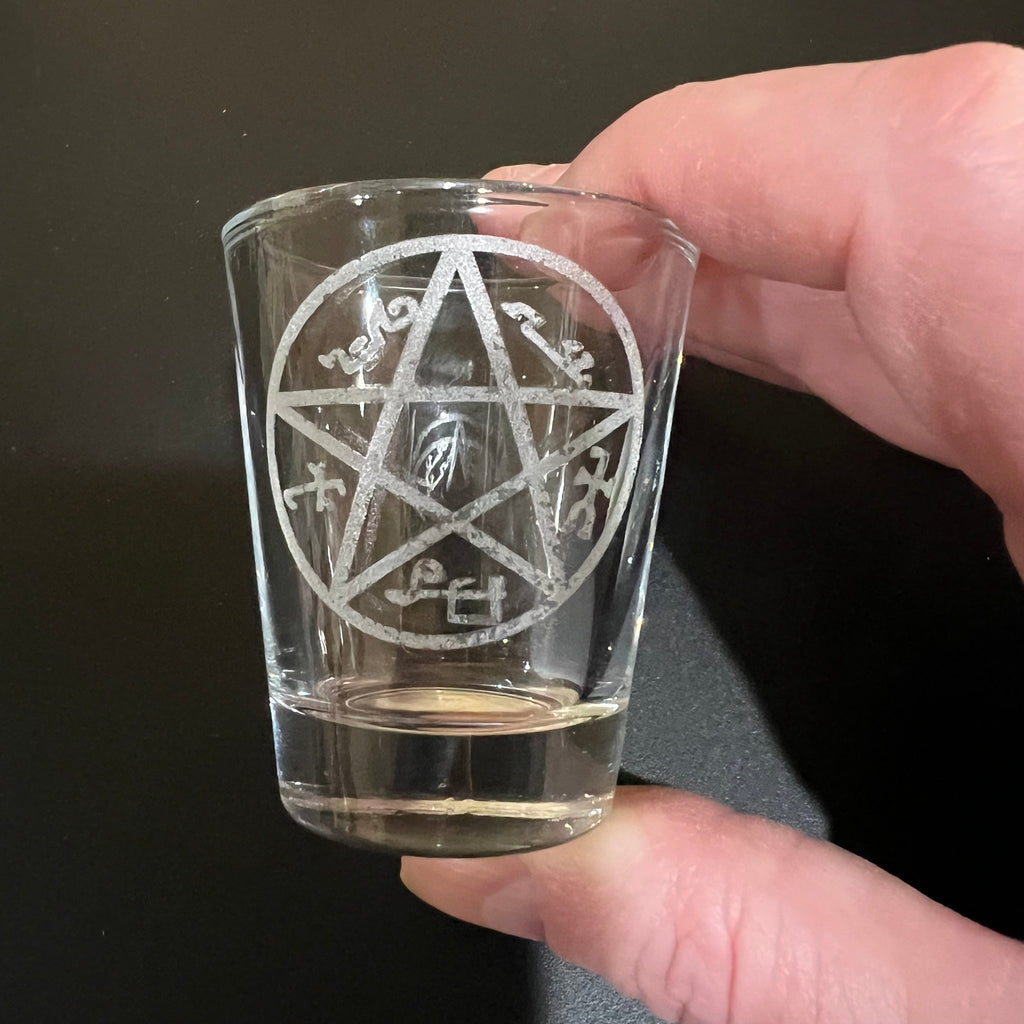 2oz Demon Trap Shotglass LASER