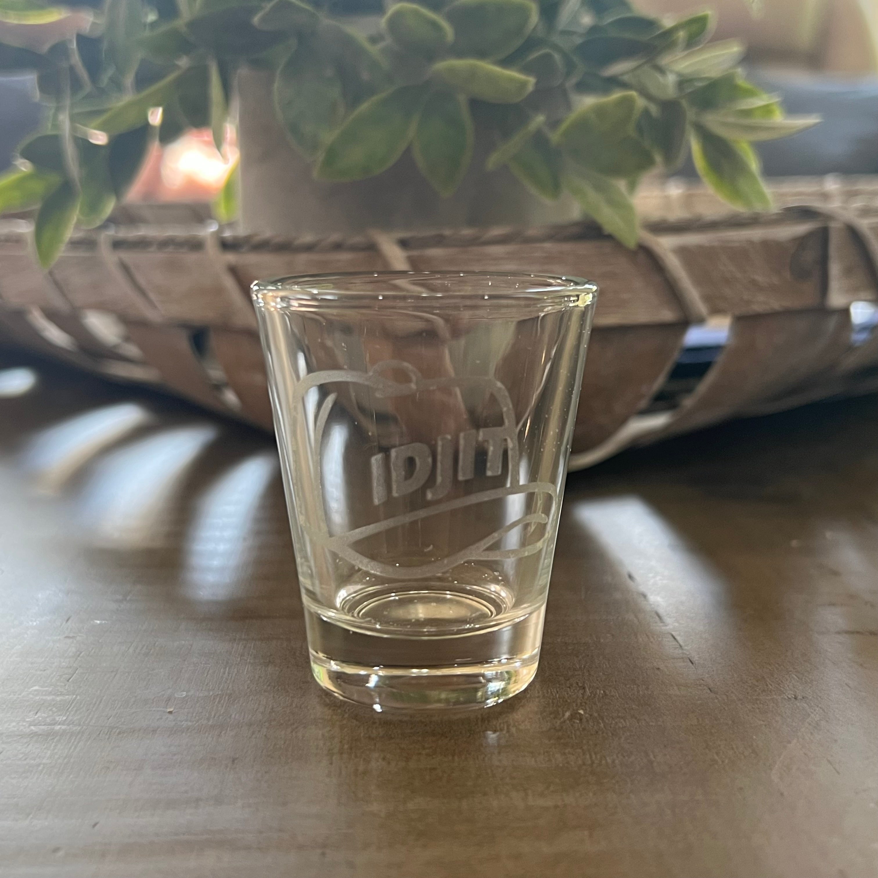 2oz Idjit Shotglass LASER