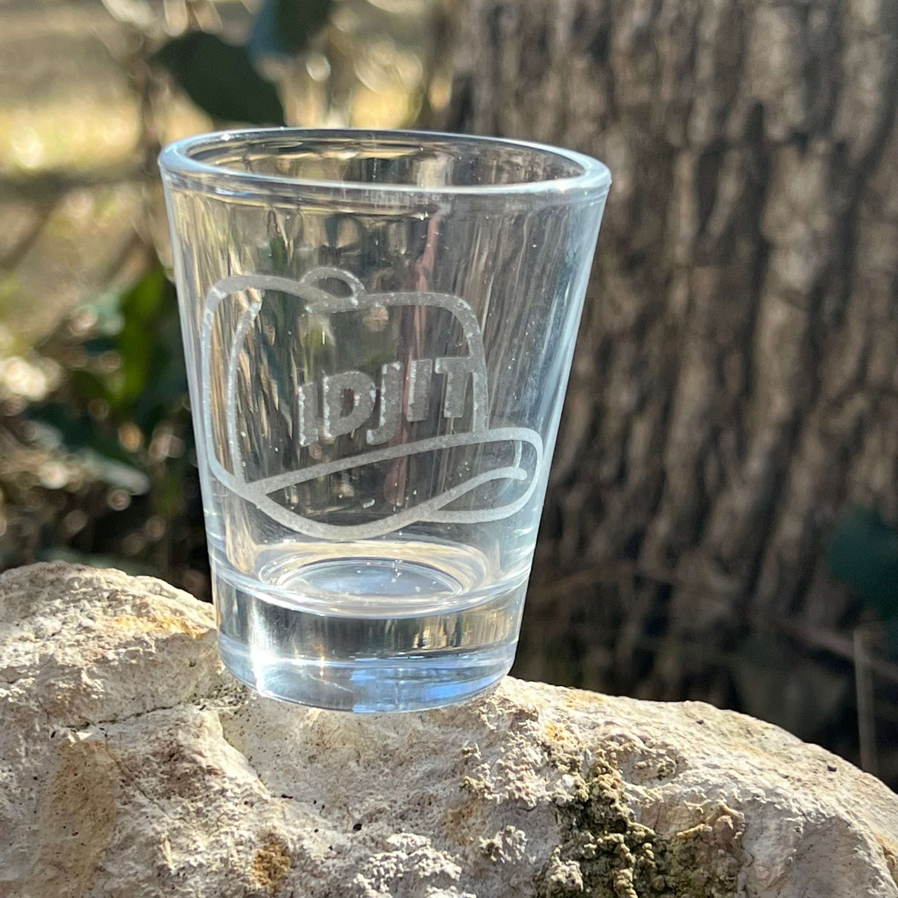 2oz Idjit Shotglass LASER