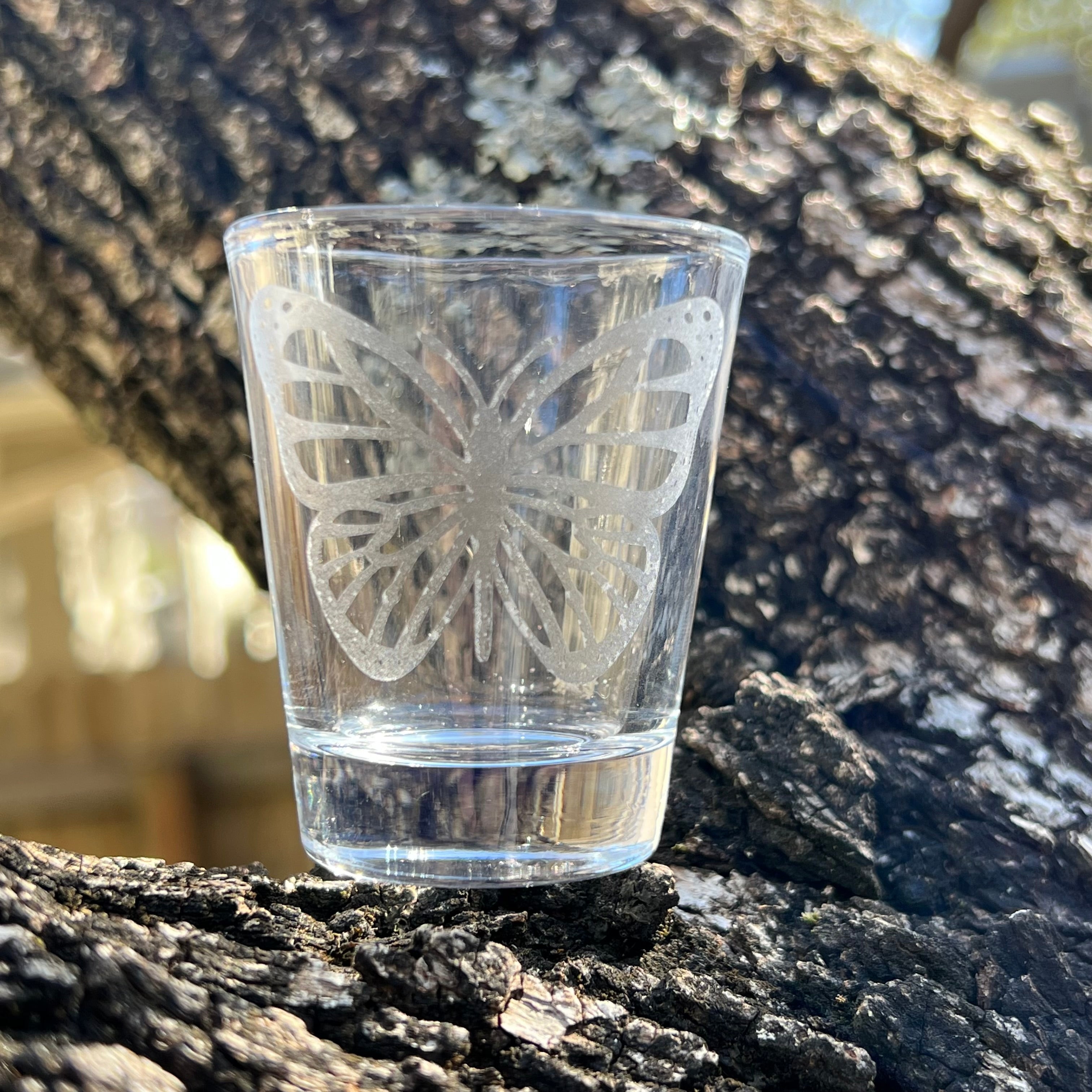 2oz Monarch Shotglass LASER