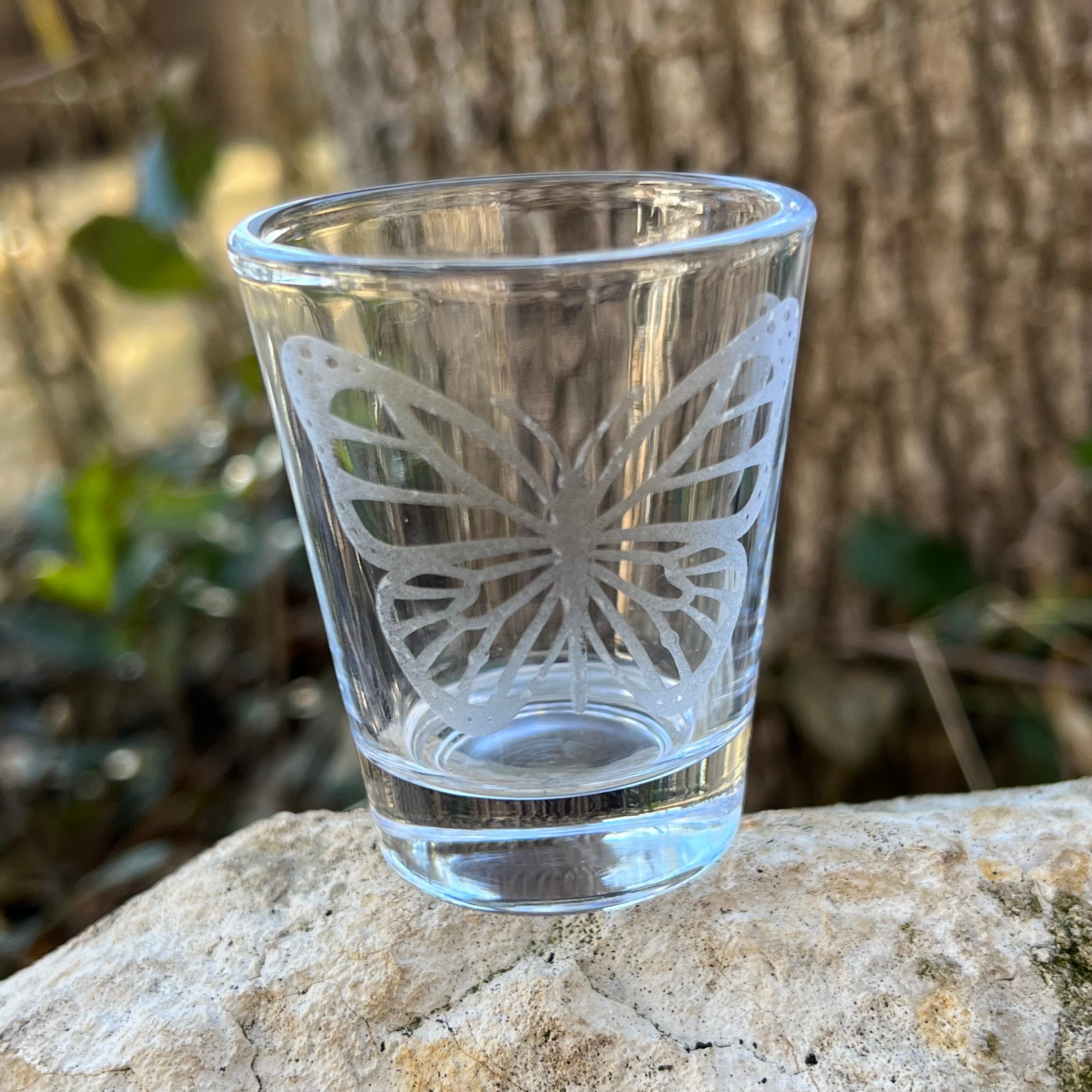 2oz Monarch Shotglass LASER