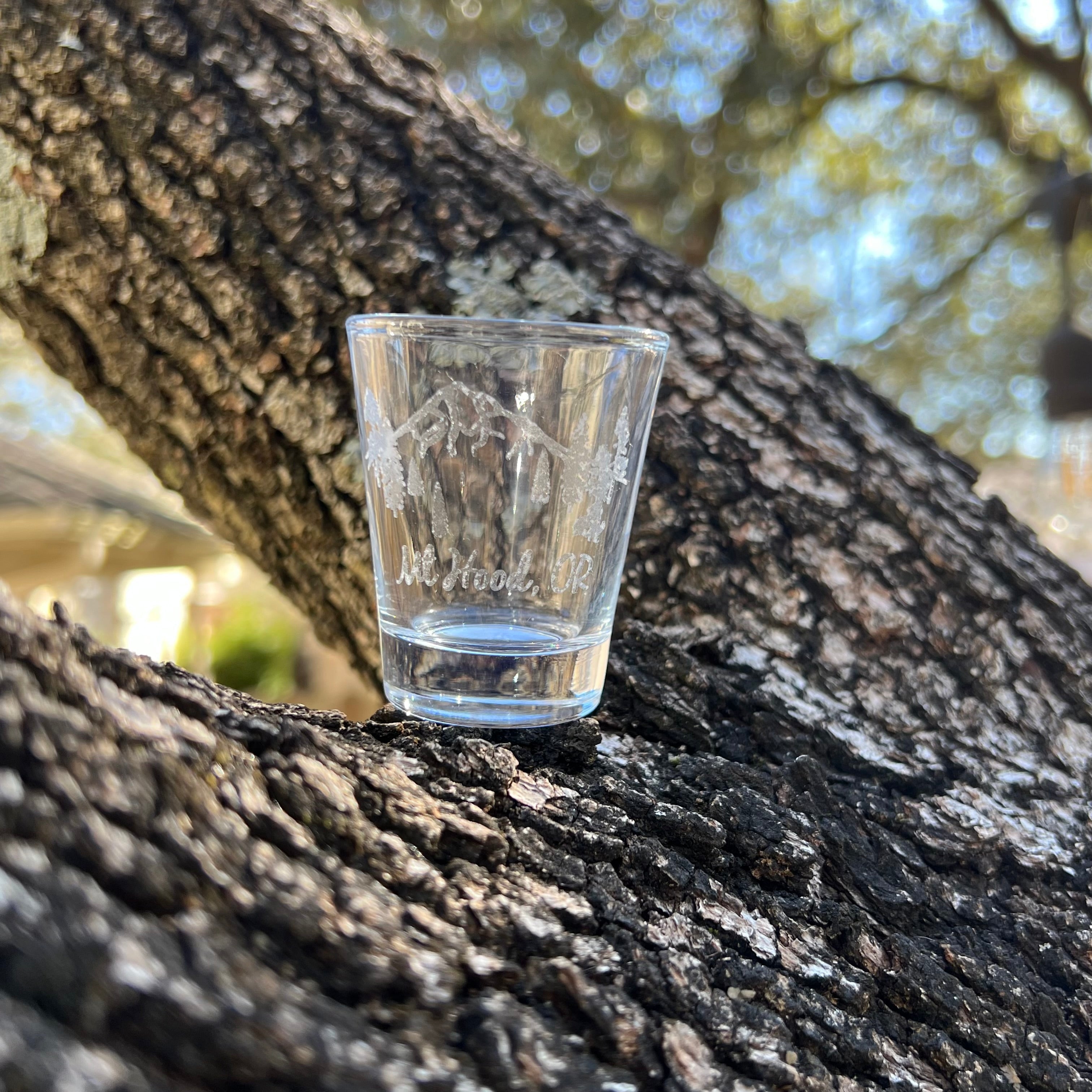 2oz Mt Hood Oregon Shotglass LASER