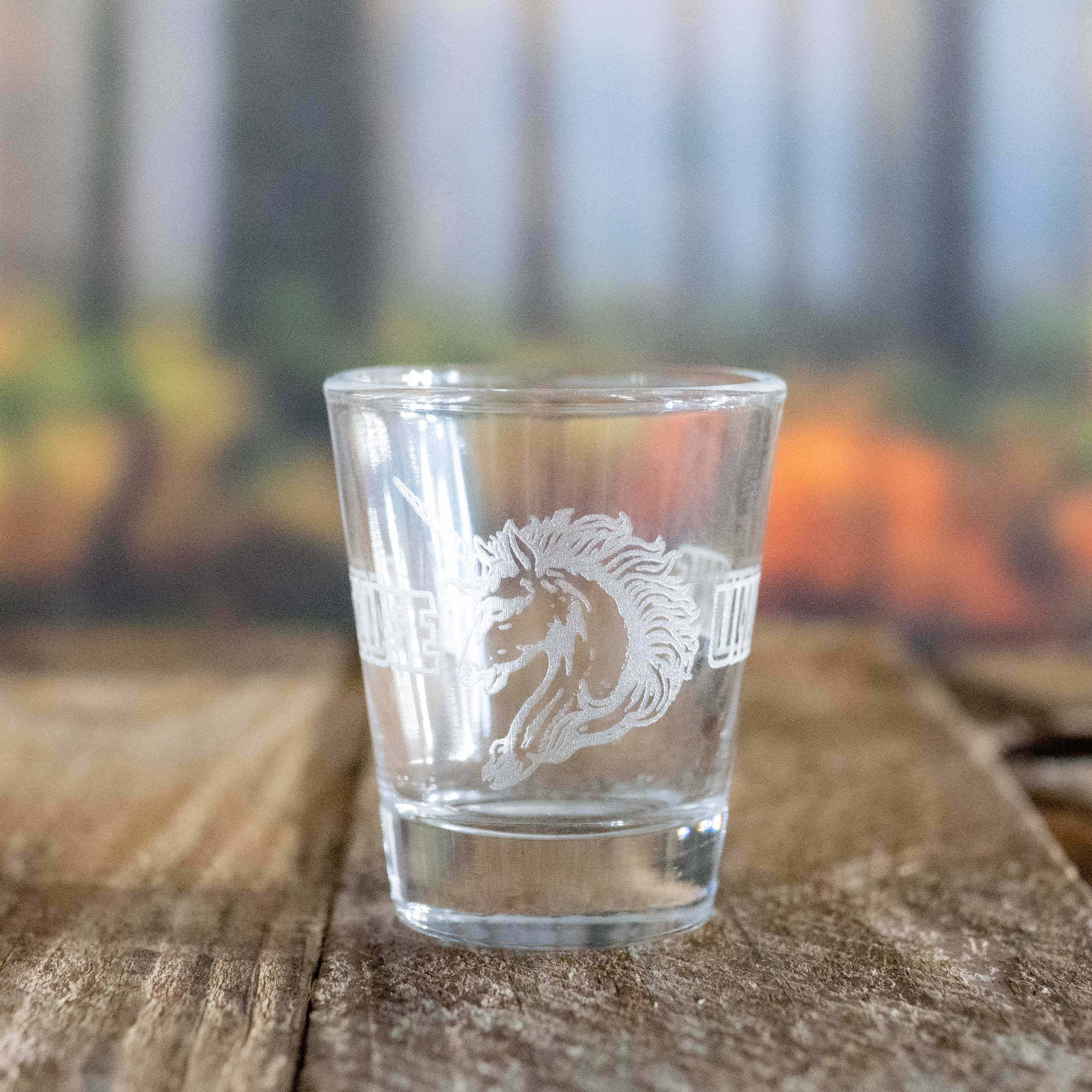 2oz Because Unicorns Shot glass
