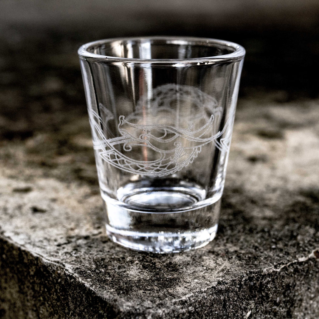 2oz Celtic Dragon Shot glass