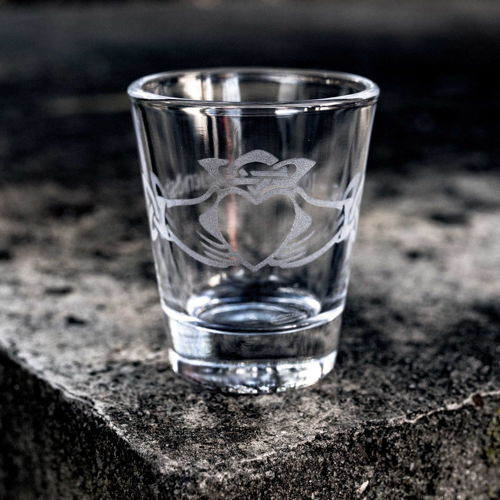 2oz Claddagh Shot glass