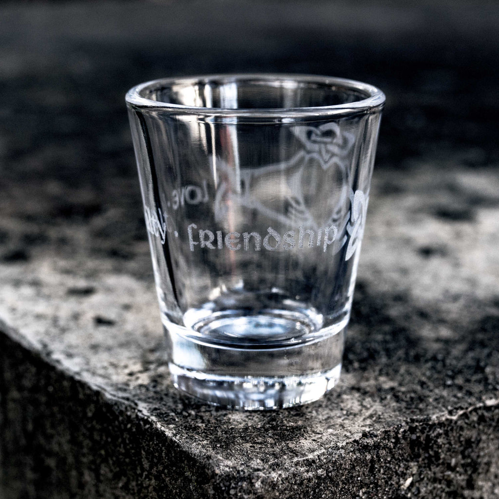 2oz Claddagh Shot glass
