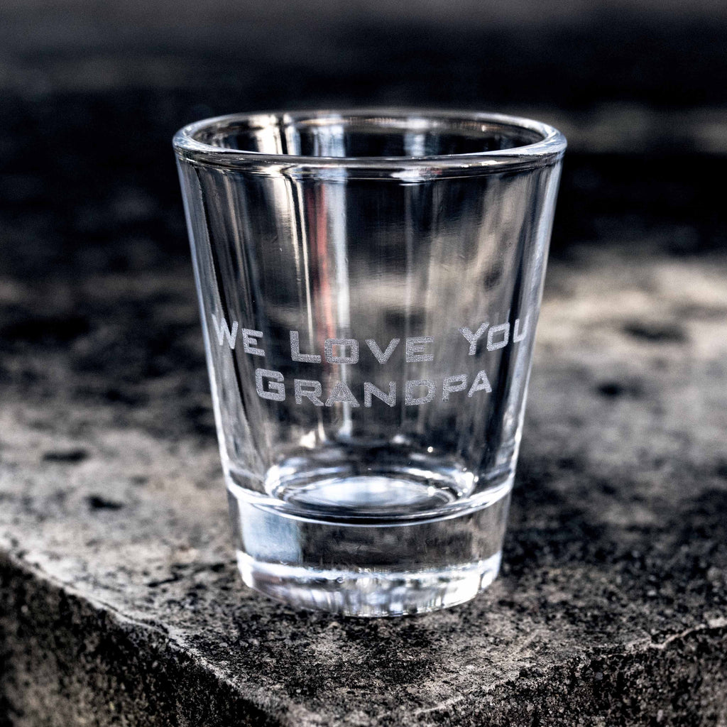 2oz Custom 2 Line Shot glass CUSTOM PERSONALIZED