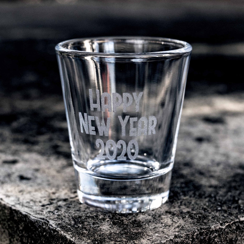 2oz Custom 3 Line Shot glass CUSTOM PERSONALIZED