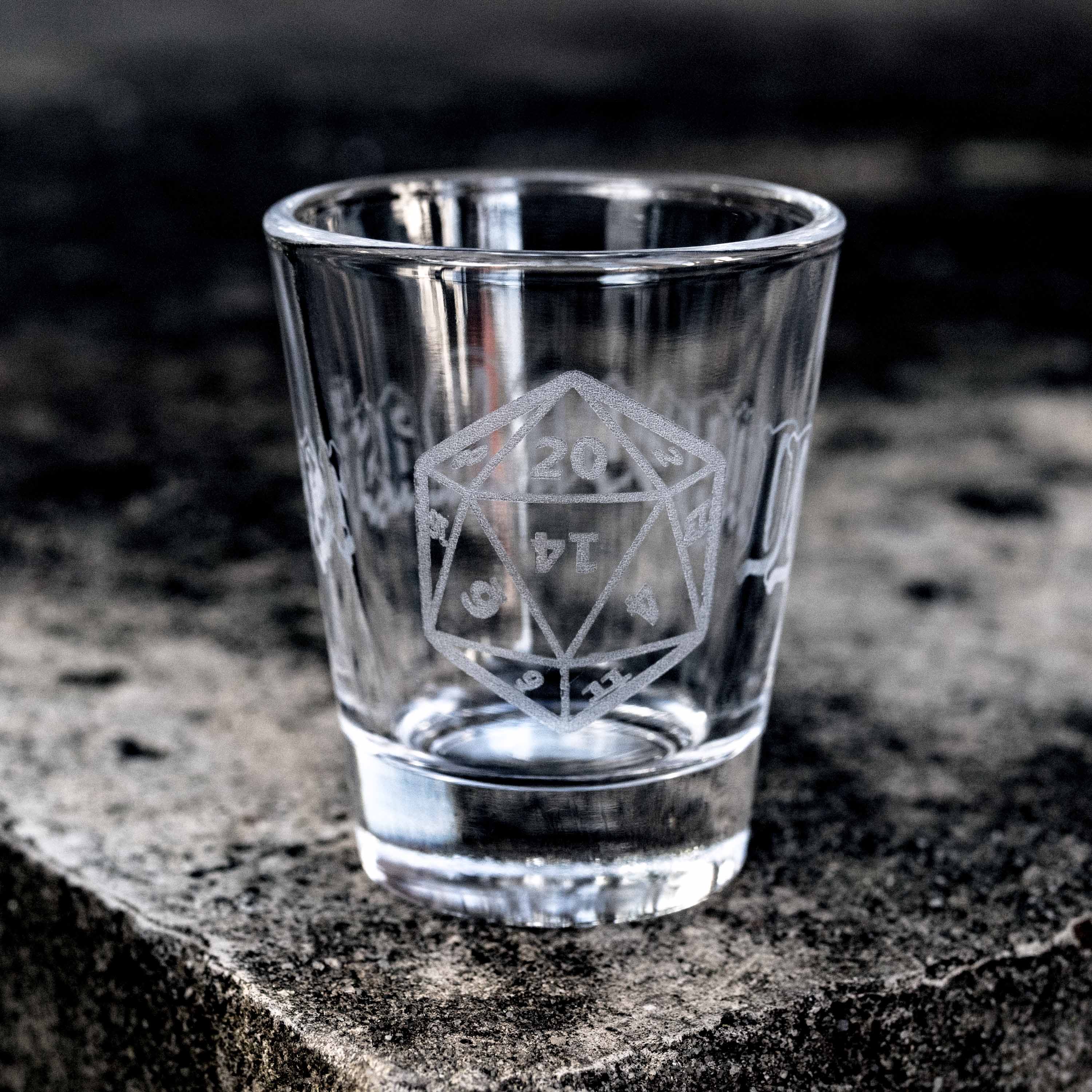 2oz Dungeon Master Shot glass