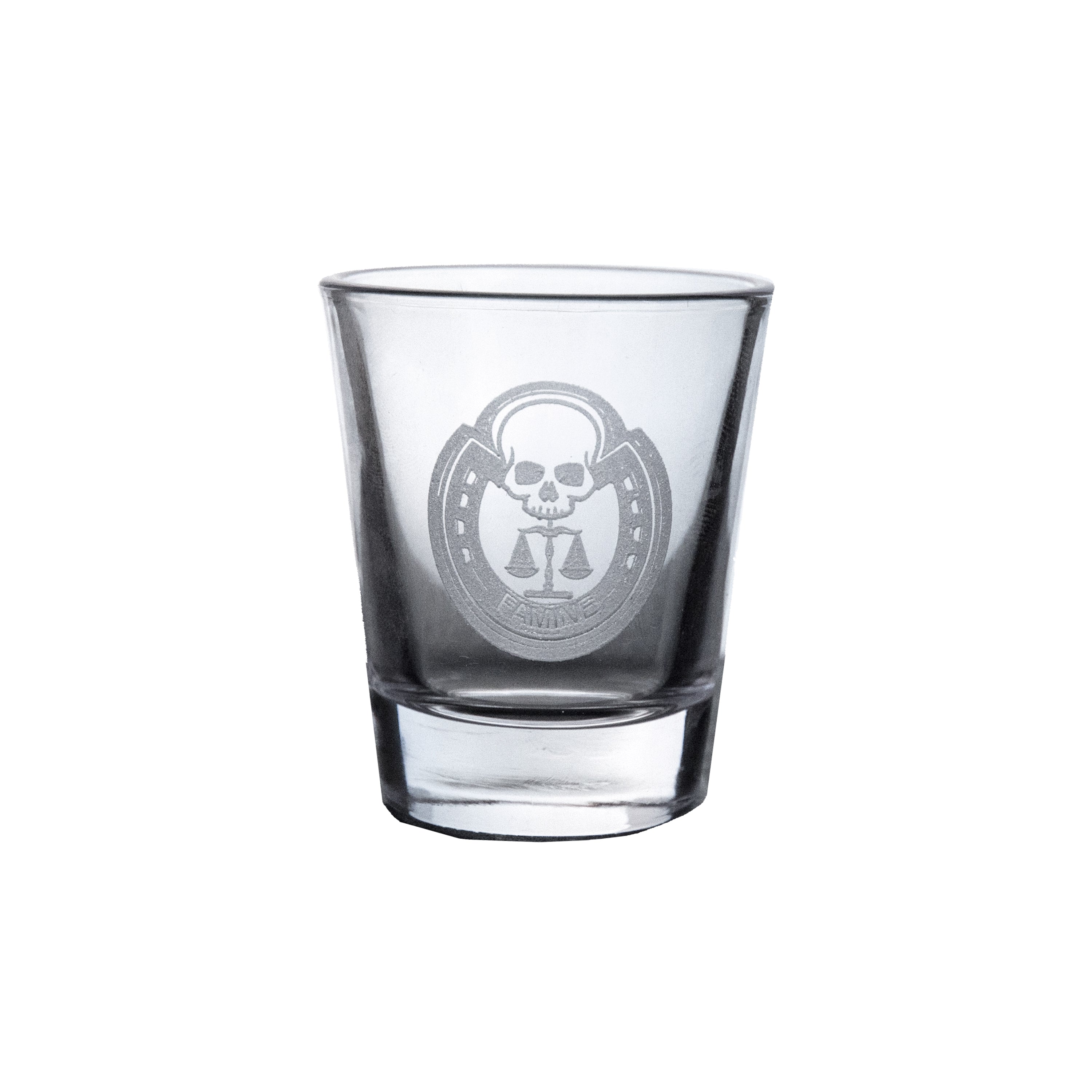 2oz Four Horsemen FAMINE Shot Glass