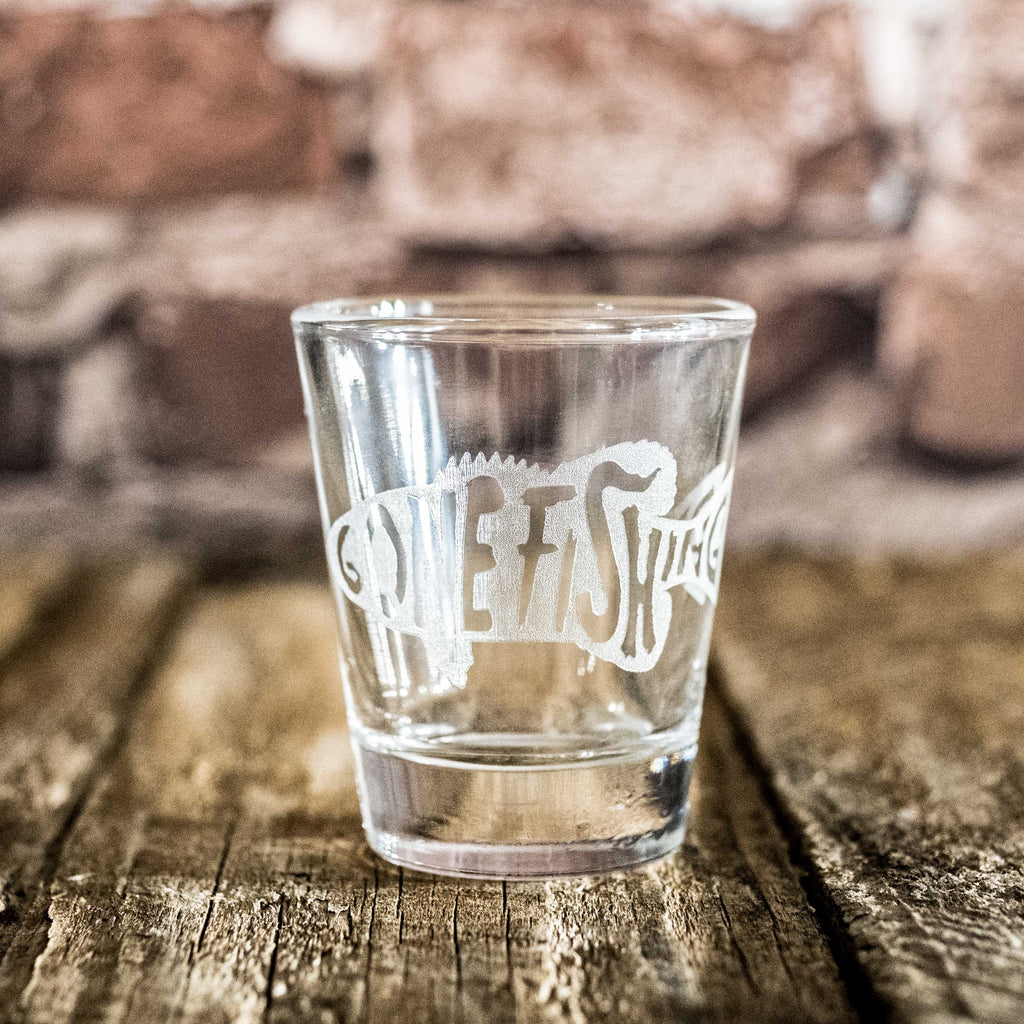 2oz Gone Fishing Shot glass