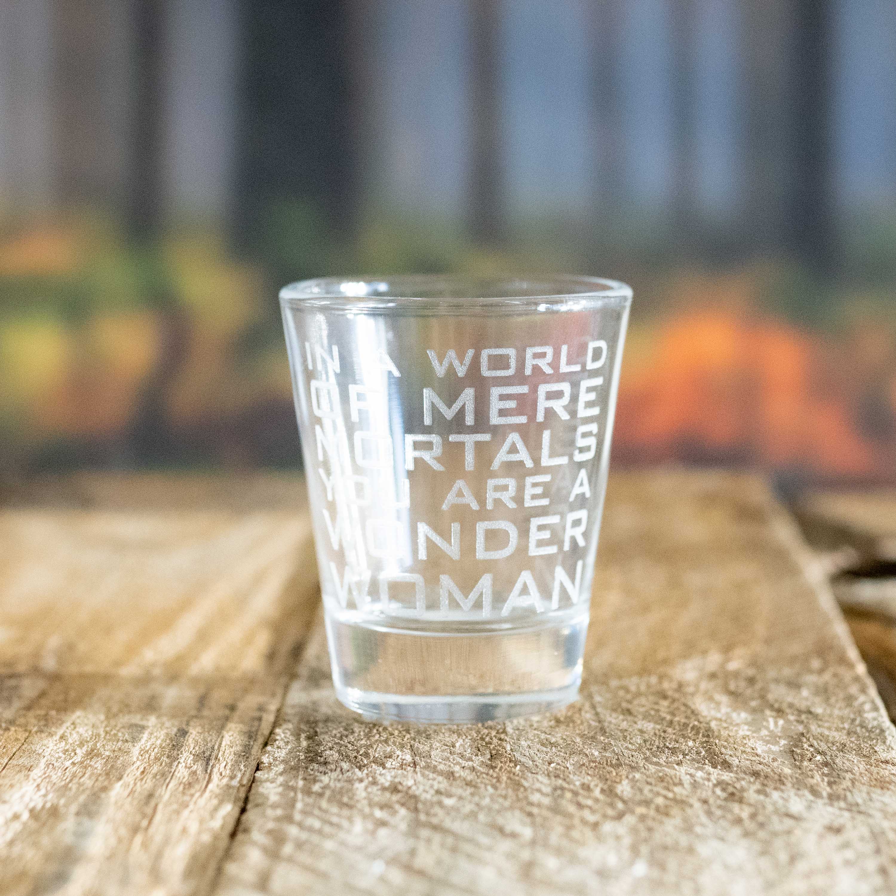 2oz In a World of Mere Mortals You Are a W W Shot glass