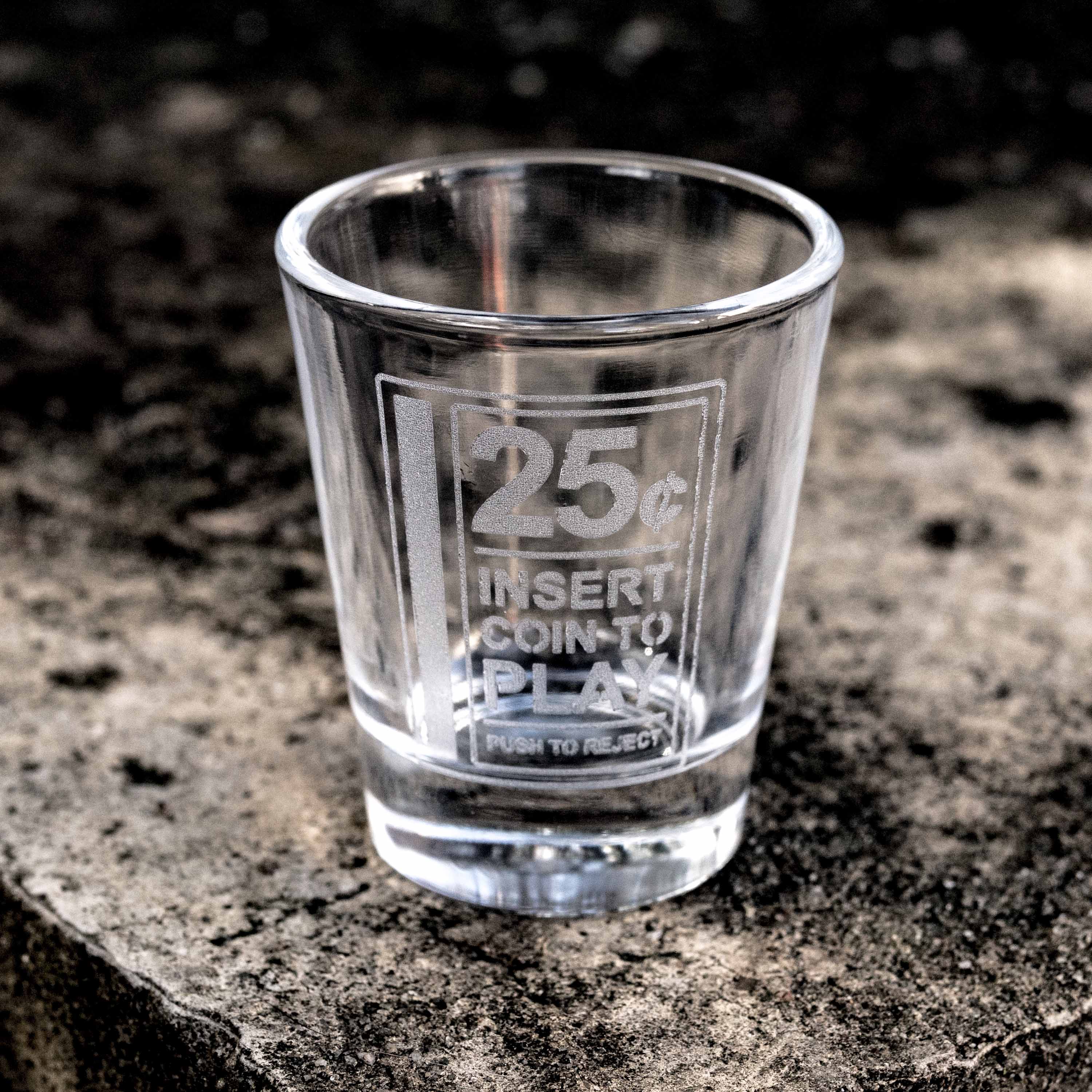 2oz Insert to Play Shot glass