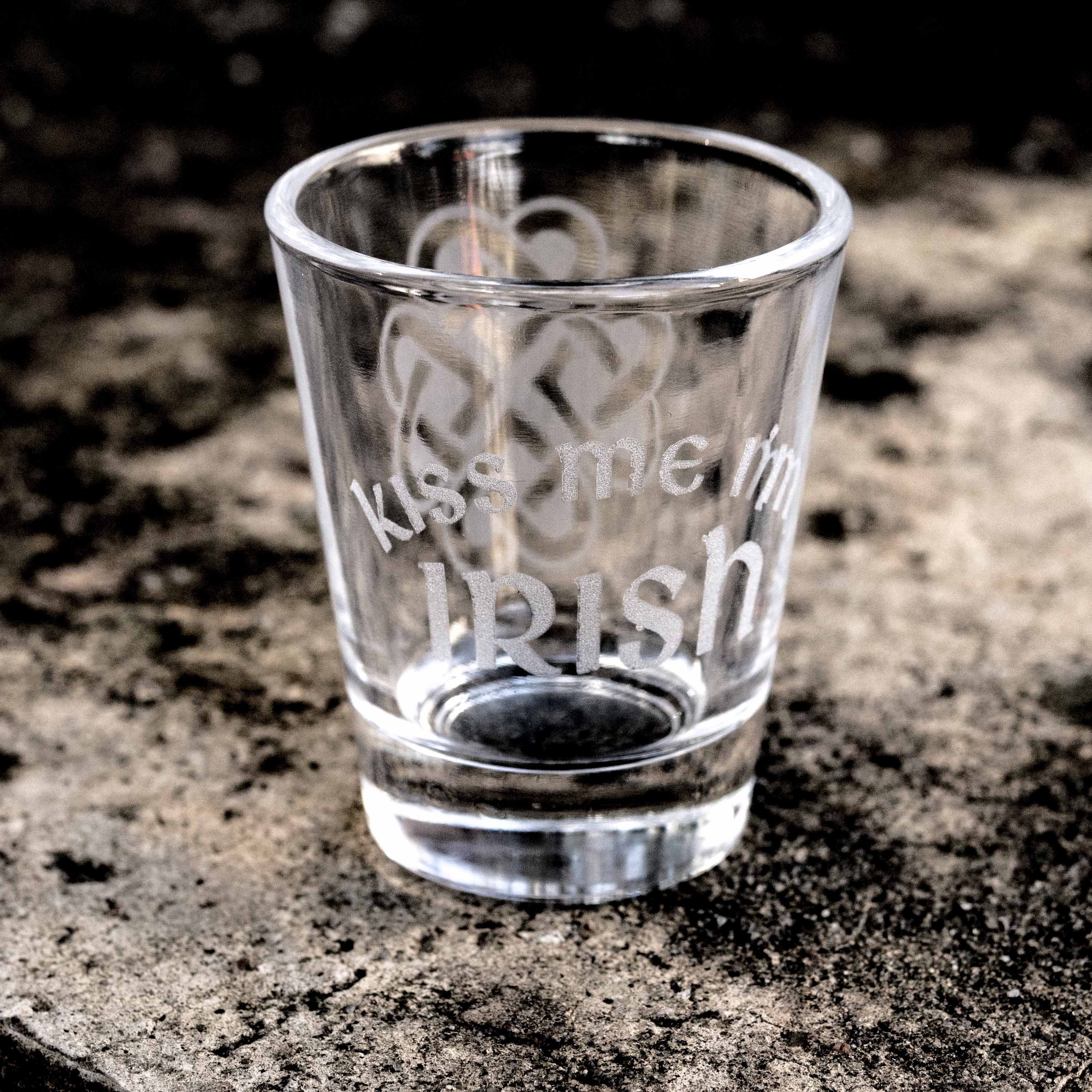 2oz Kiss me I'm Irish Shot glass