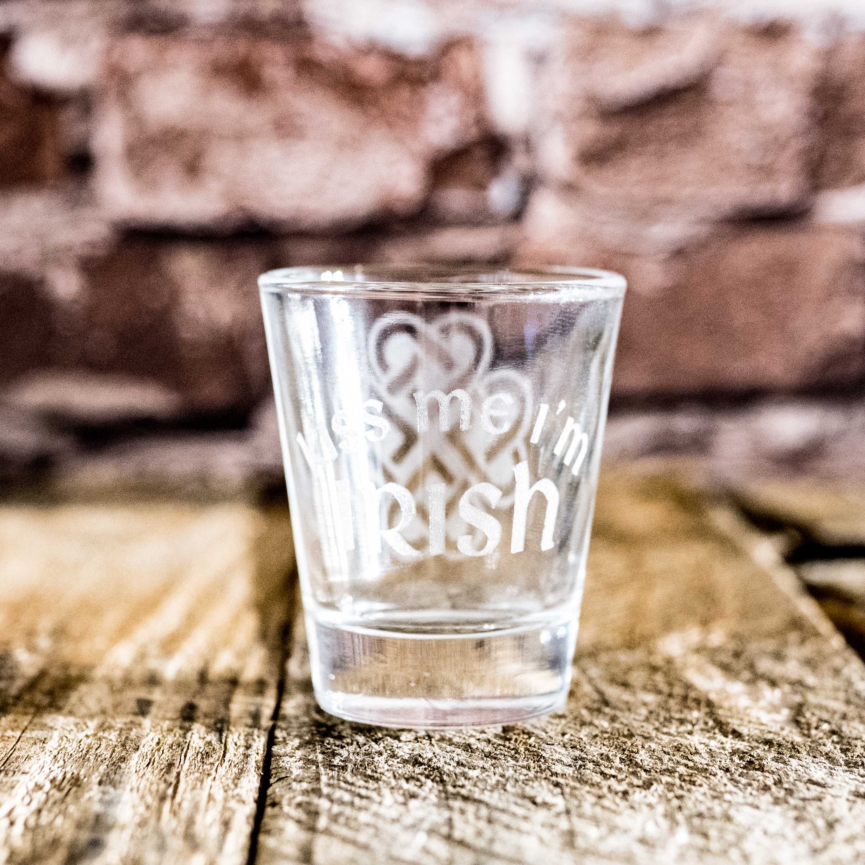 2oz Kiss me I'm Irish Shot glass