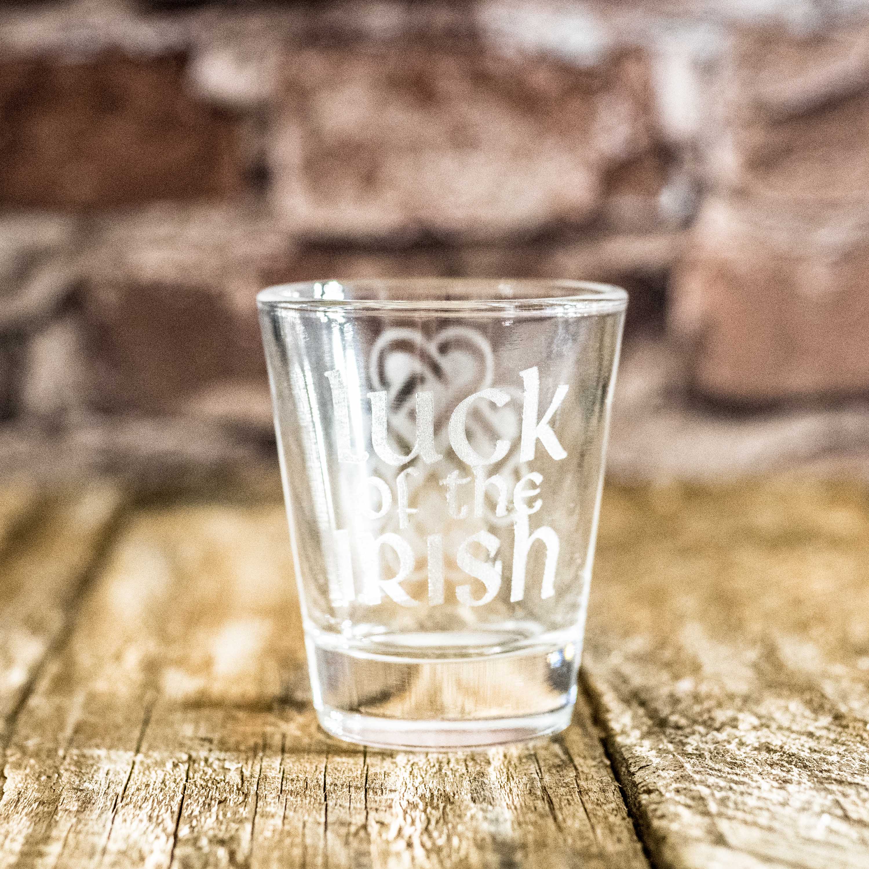 2oz Luck of the Irish Shot glass