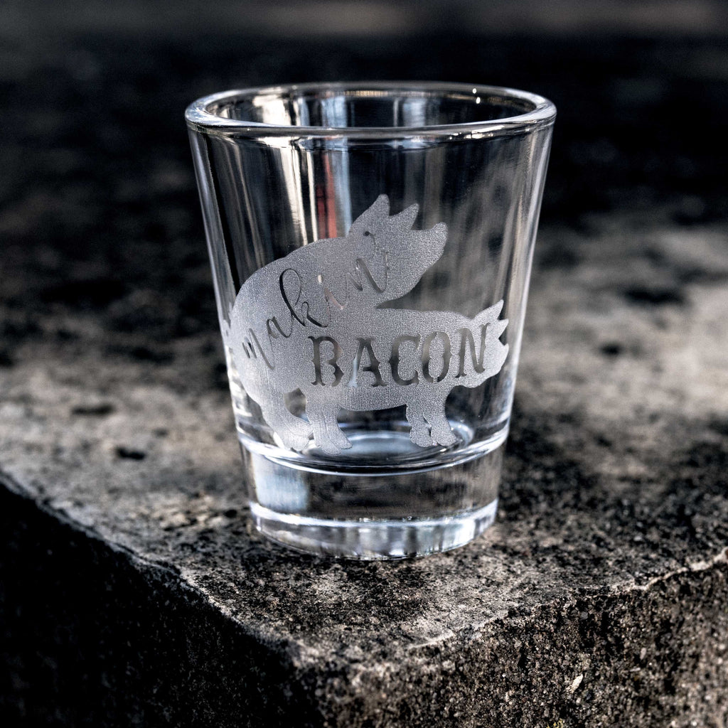 2oz Makin Bacon Shot glass