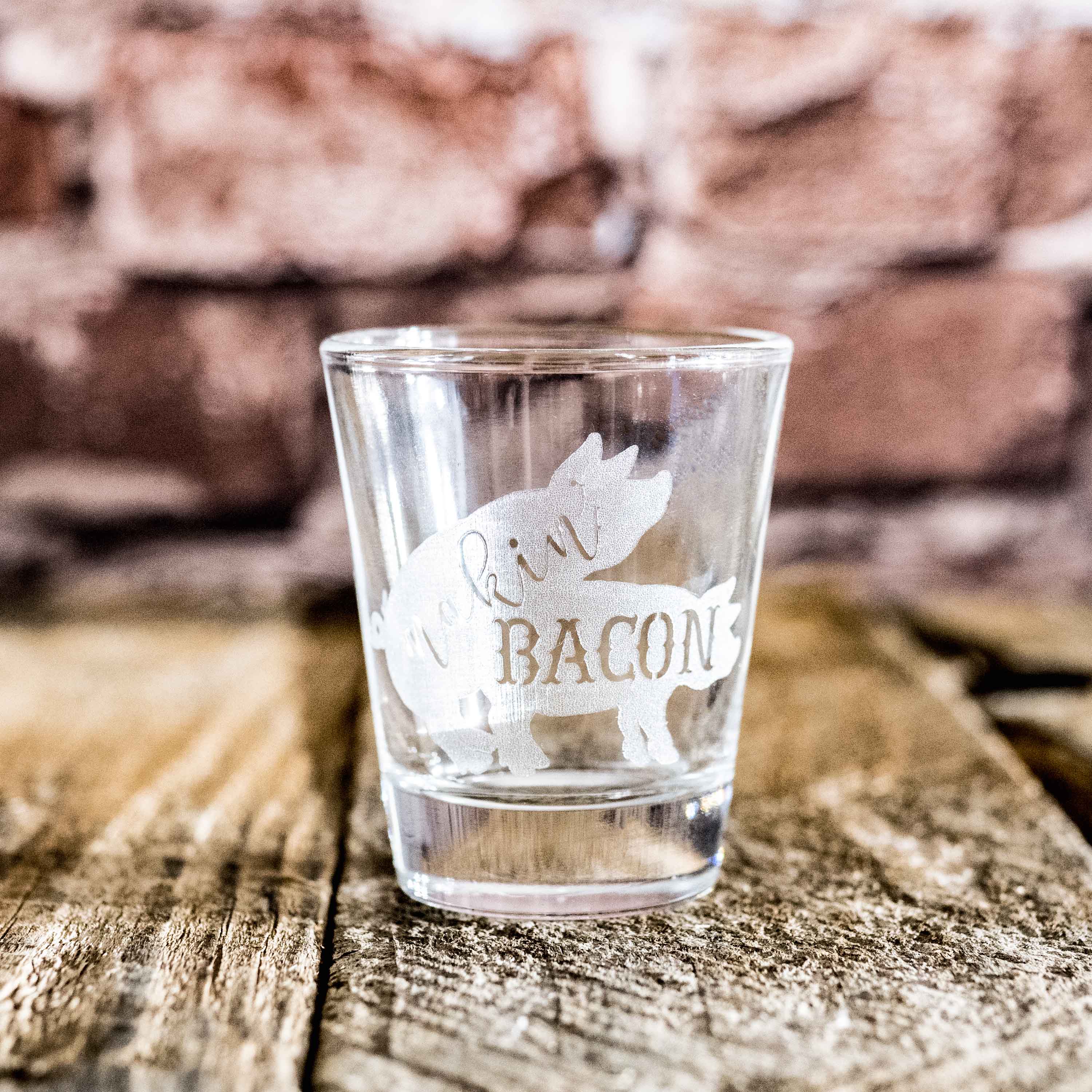 2oz Makin Bacon Shot glass