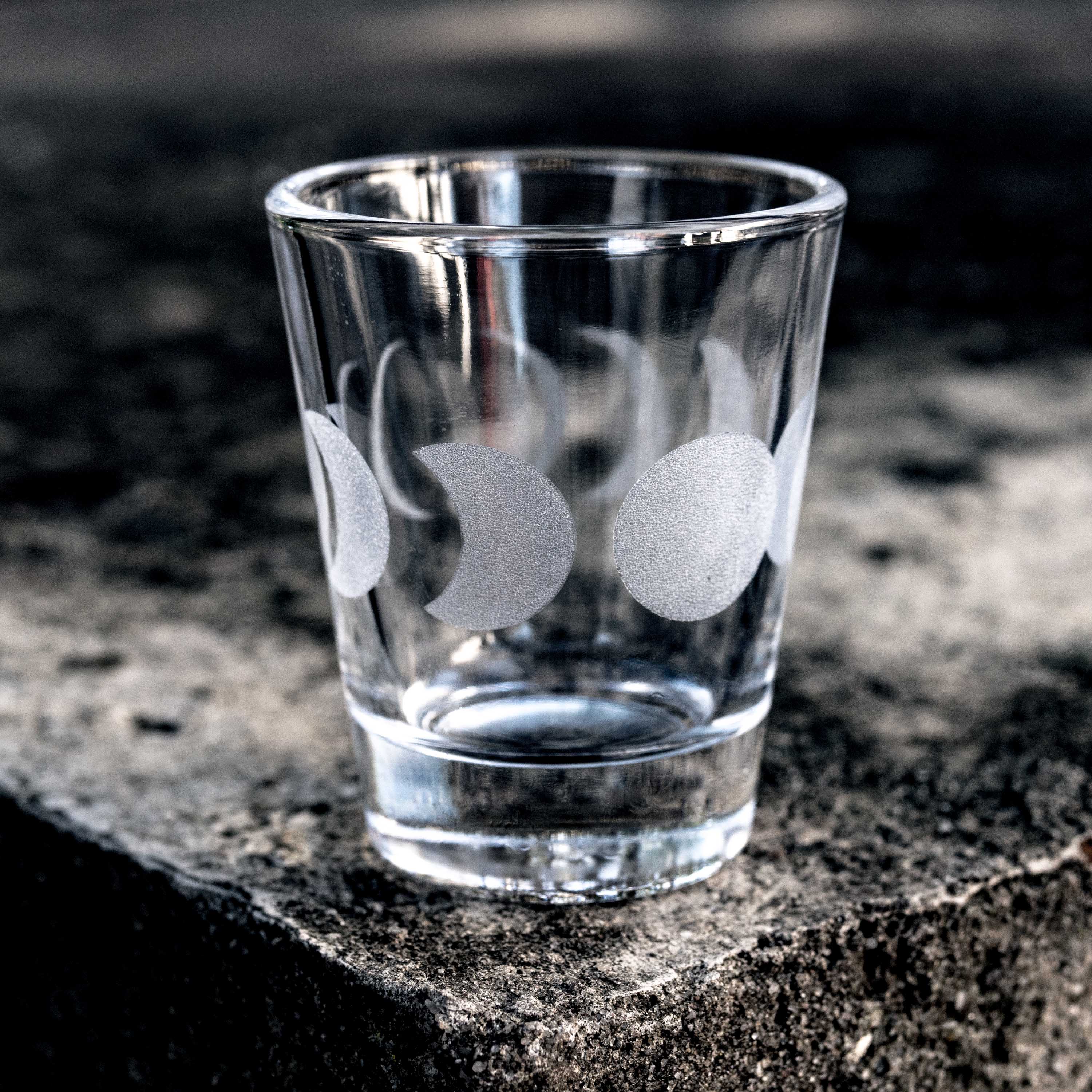 2oz Moon Phases Shot glass