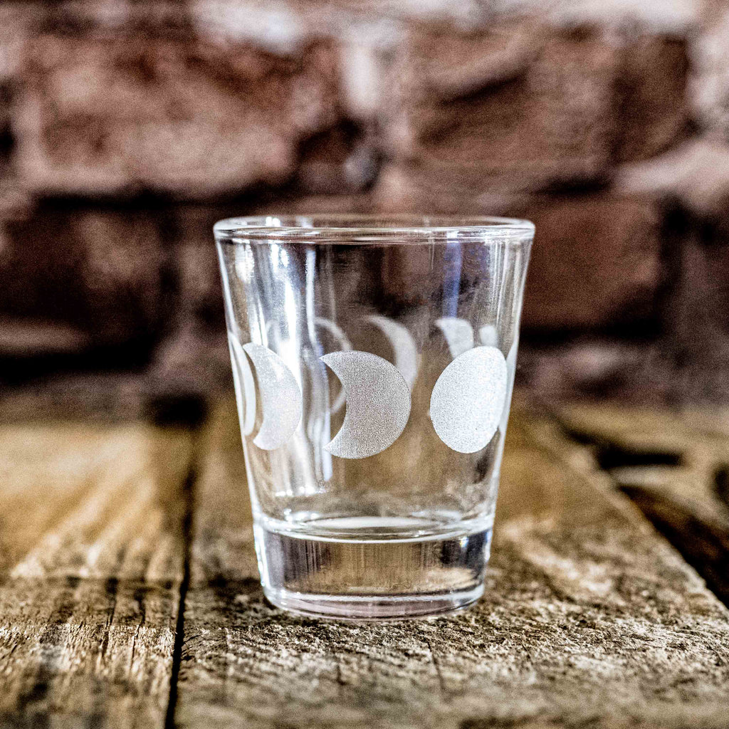 2oz Moon Phases Shot glass