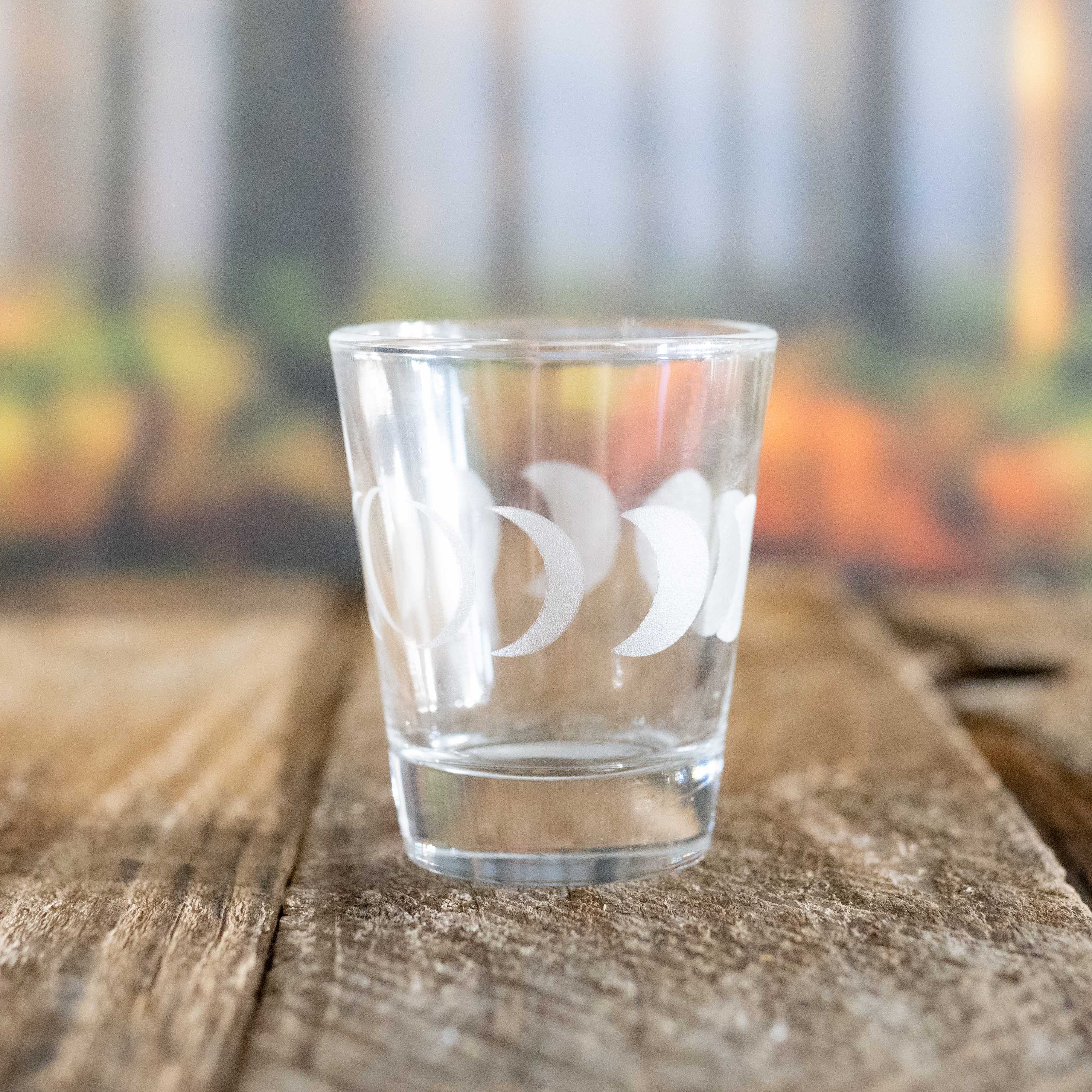 2oz Moon Phases Shot glass