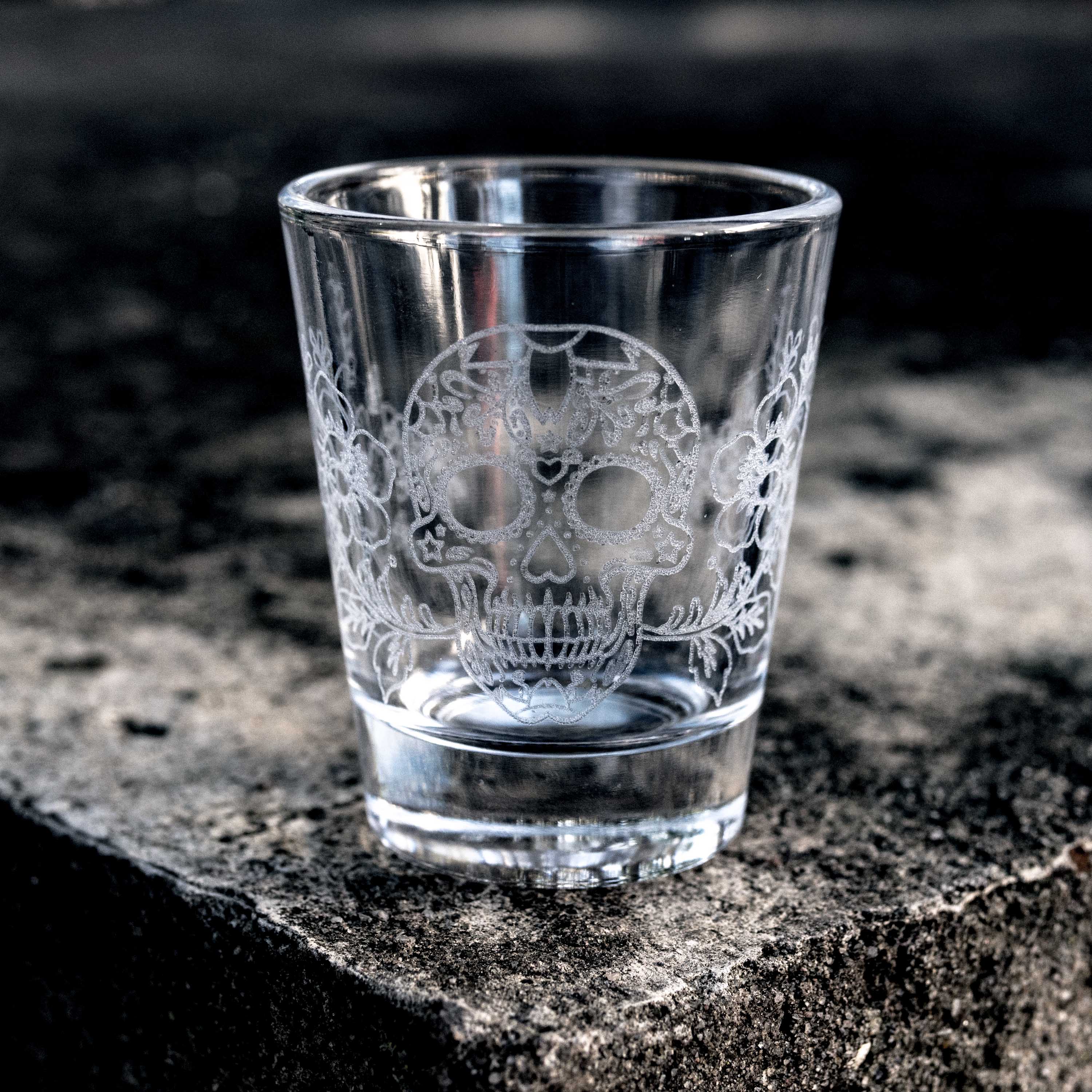 2oz Sugar Skull Shot glass