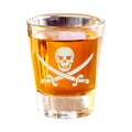 2oz SkULL AnD CroSsBlades crossbones Shot Glass