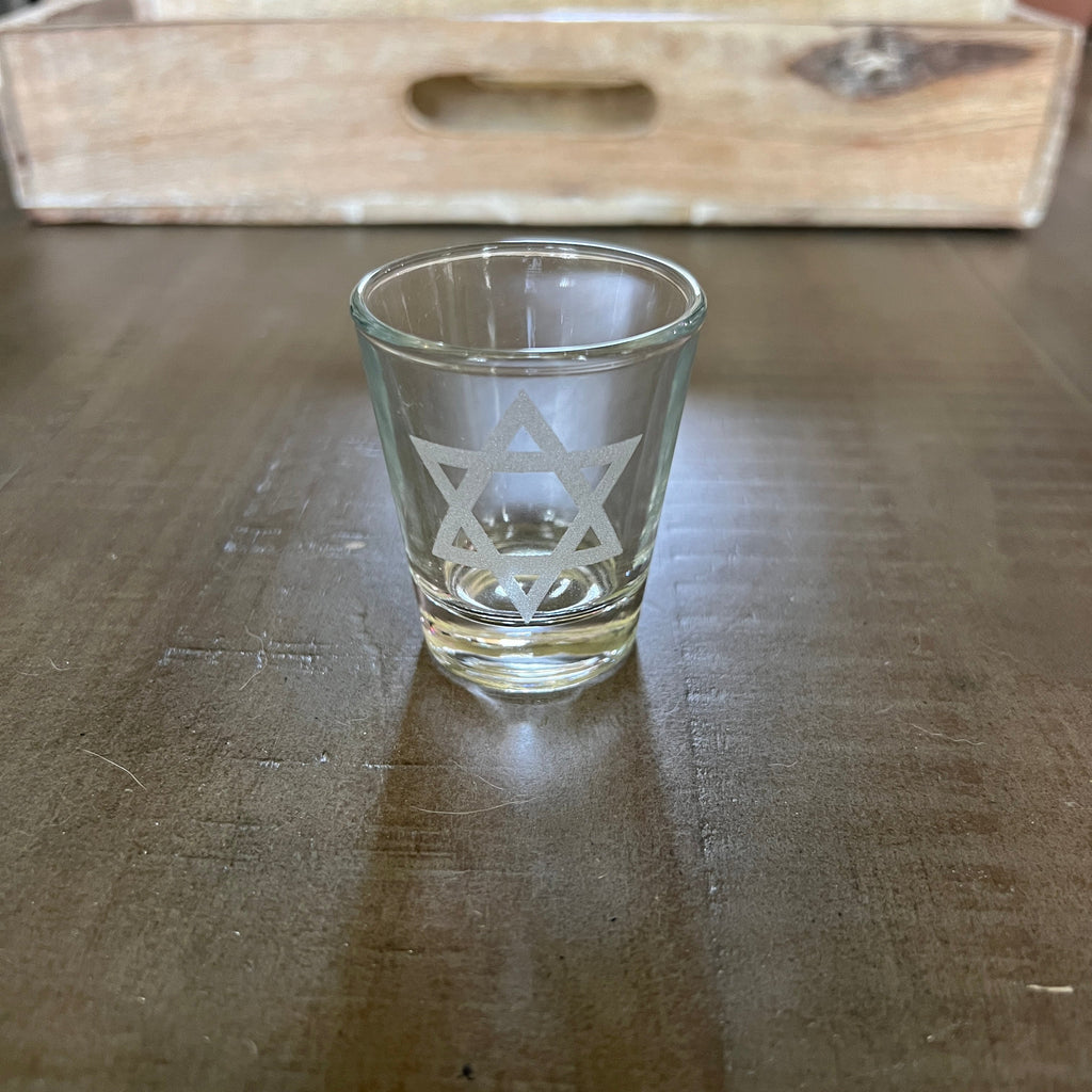 2oz Star of David Shotglass