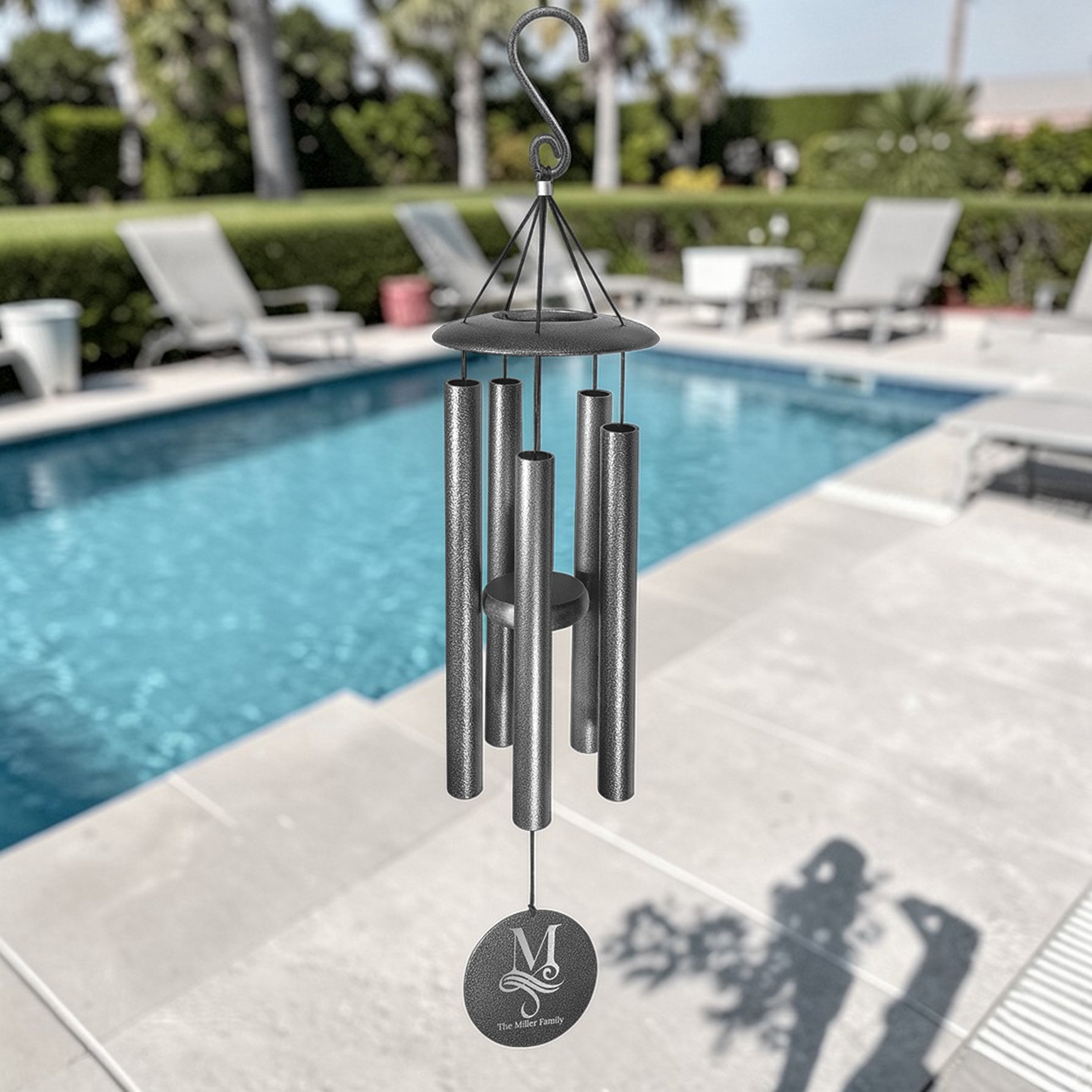 Wind Chime - Best Uncle Ever - Black powder coated