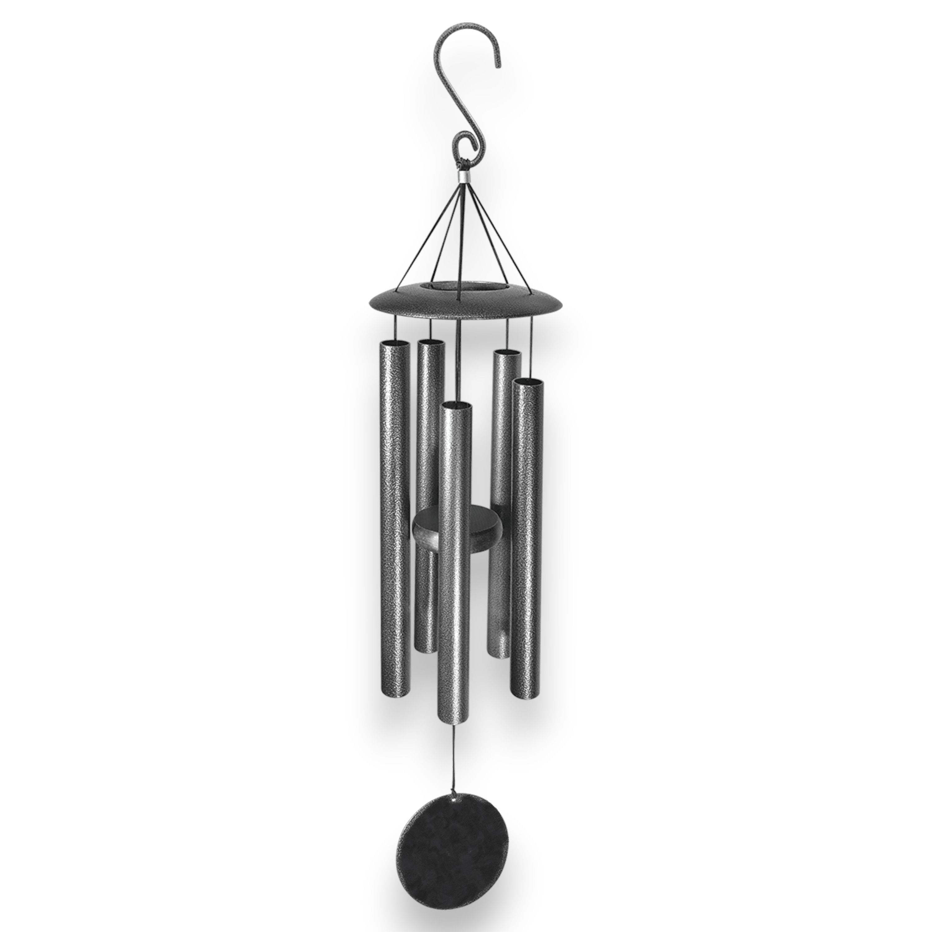 Wind Chime - I love you to the moon and back - Black powder coated