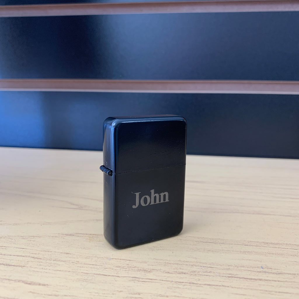 Black Lighter With your Name Personalized in Times New Roman