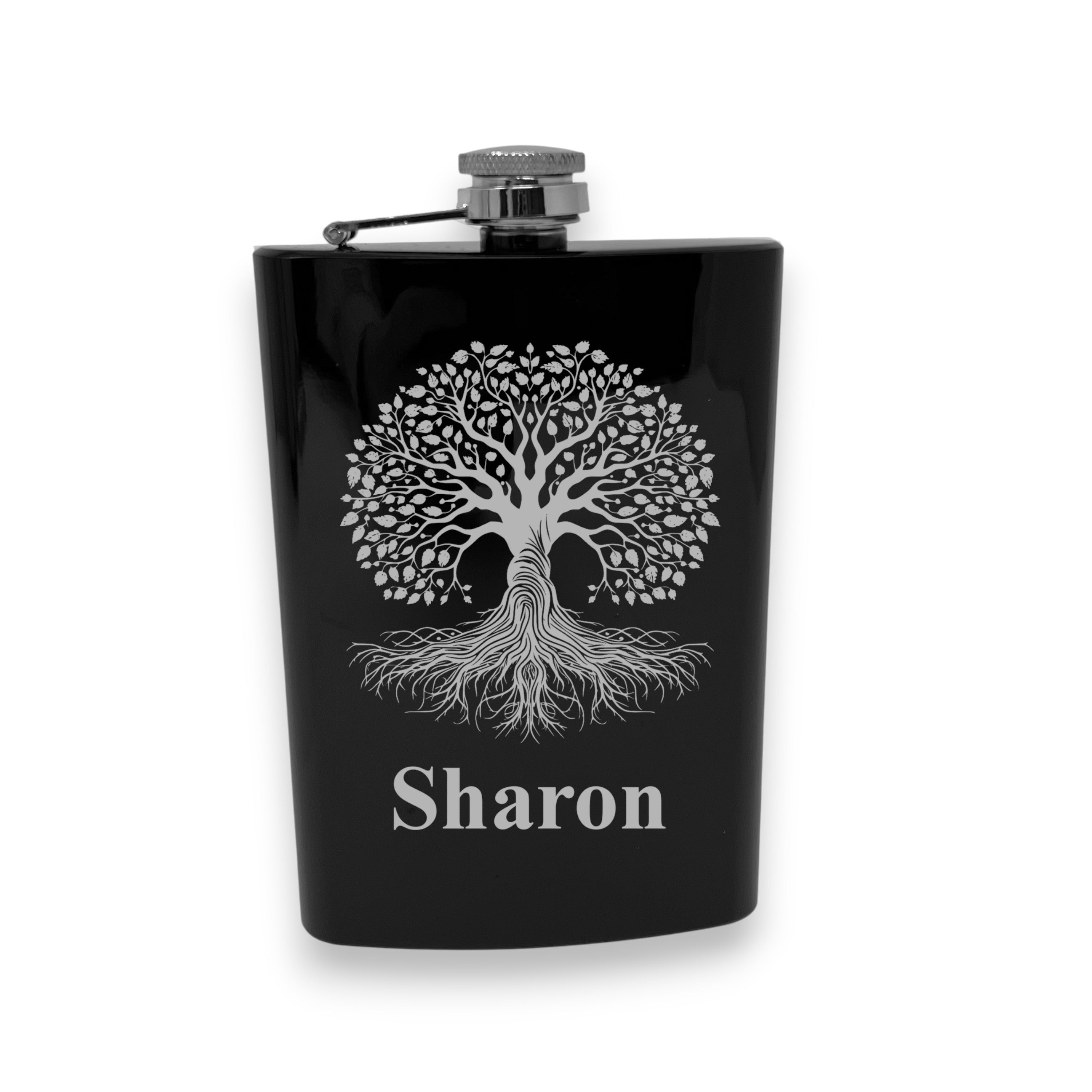 8oz - CUSTOM - PERSONALIZED - Celtic Tree of Life Flask