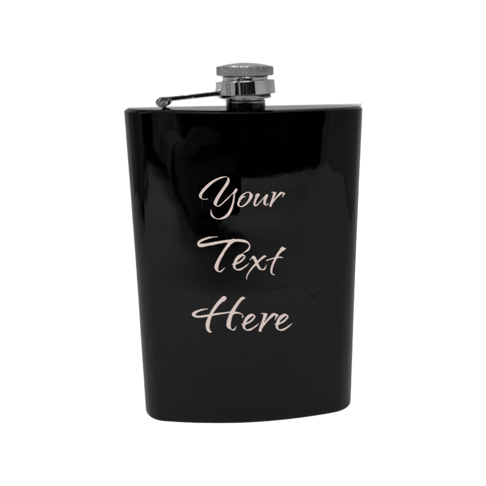 8oz Stainless Steel Flask With Your Name Engraved CUSTOM PERSONALIZED
