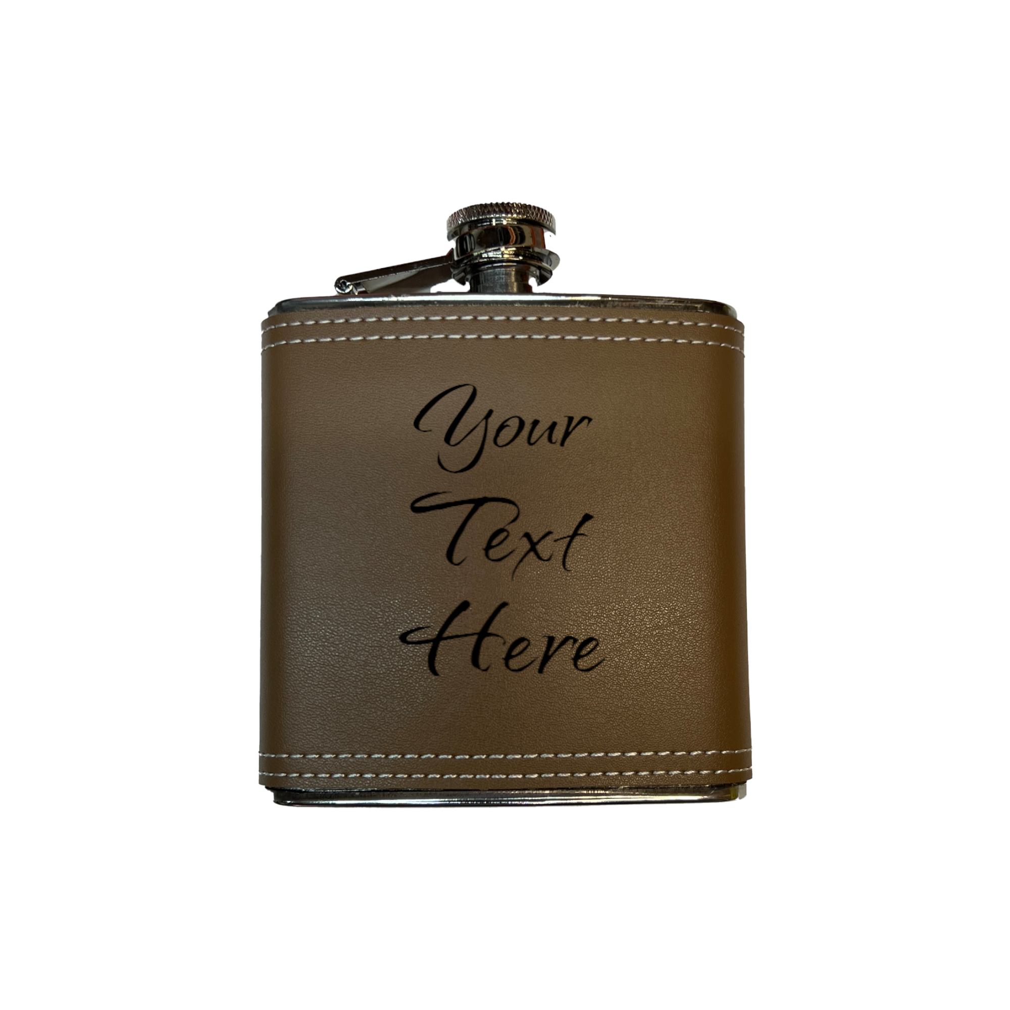 8oz Stainless Steel Flask With Your Name Engraved CUSTOM PERSONALIZED