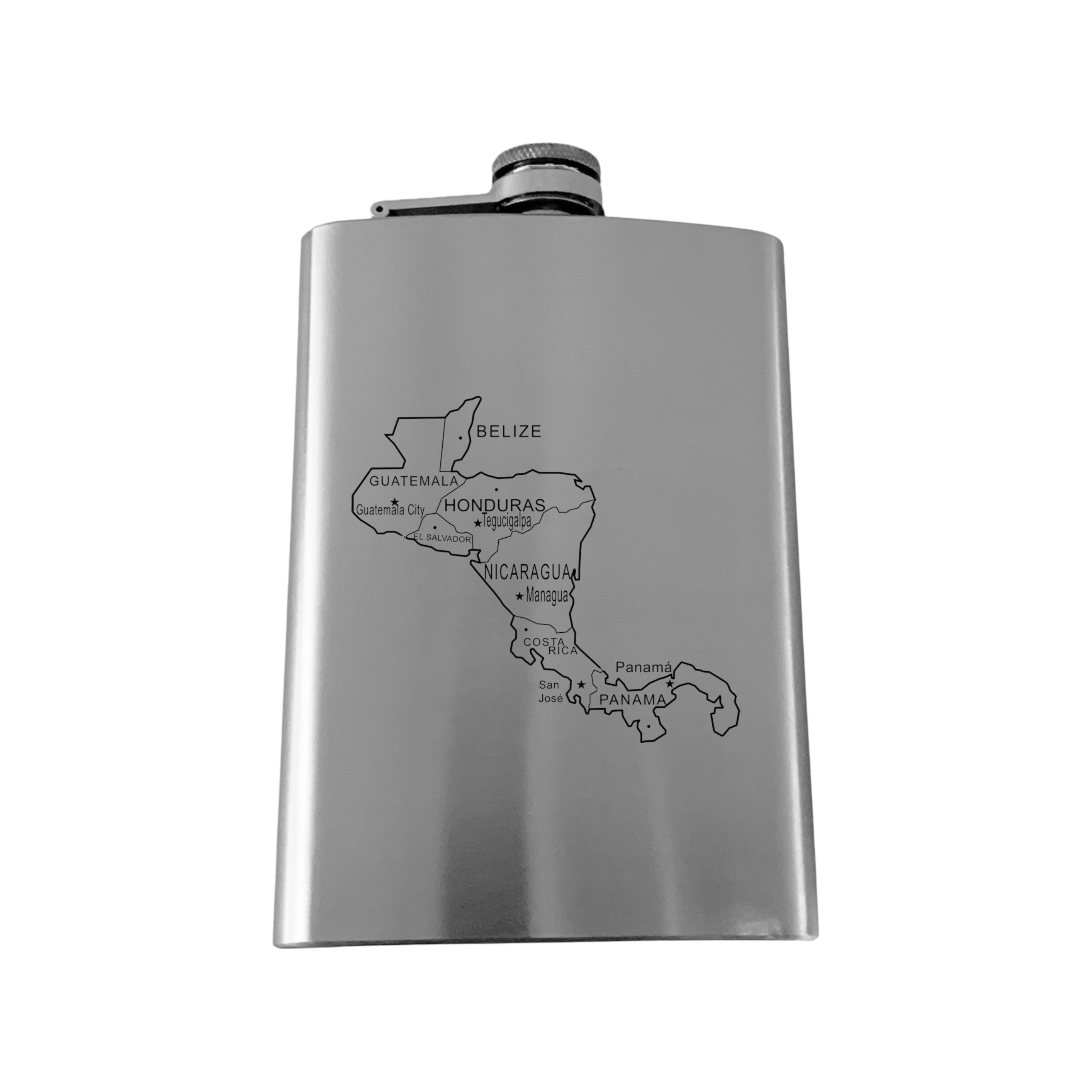 8oz Flask - Central America Stainless Steel
