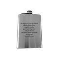 8oz The Happiness of your life Marcus Aurelius SS Flask
