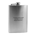 8oz A Mind Needs Books Stainless Steel Flask